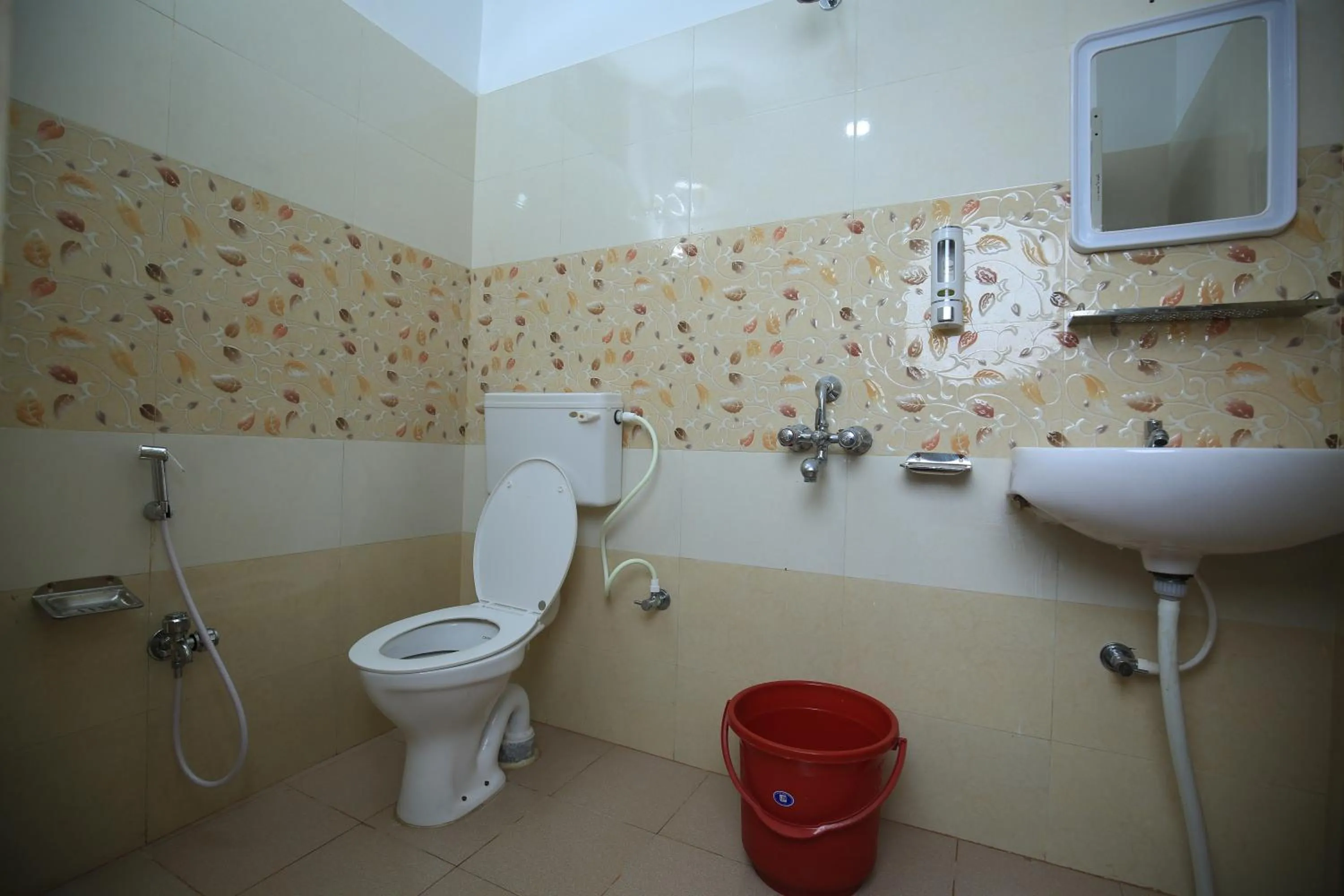 Shower in Railview inn Bhubaneswar