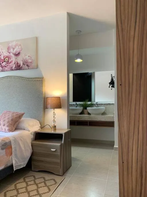 Bed in Hermoso apartamento piscina, céntrico, área libre.