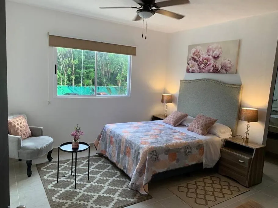 Bed in Hermoso apartamento piscina, céntrico, área libre.