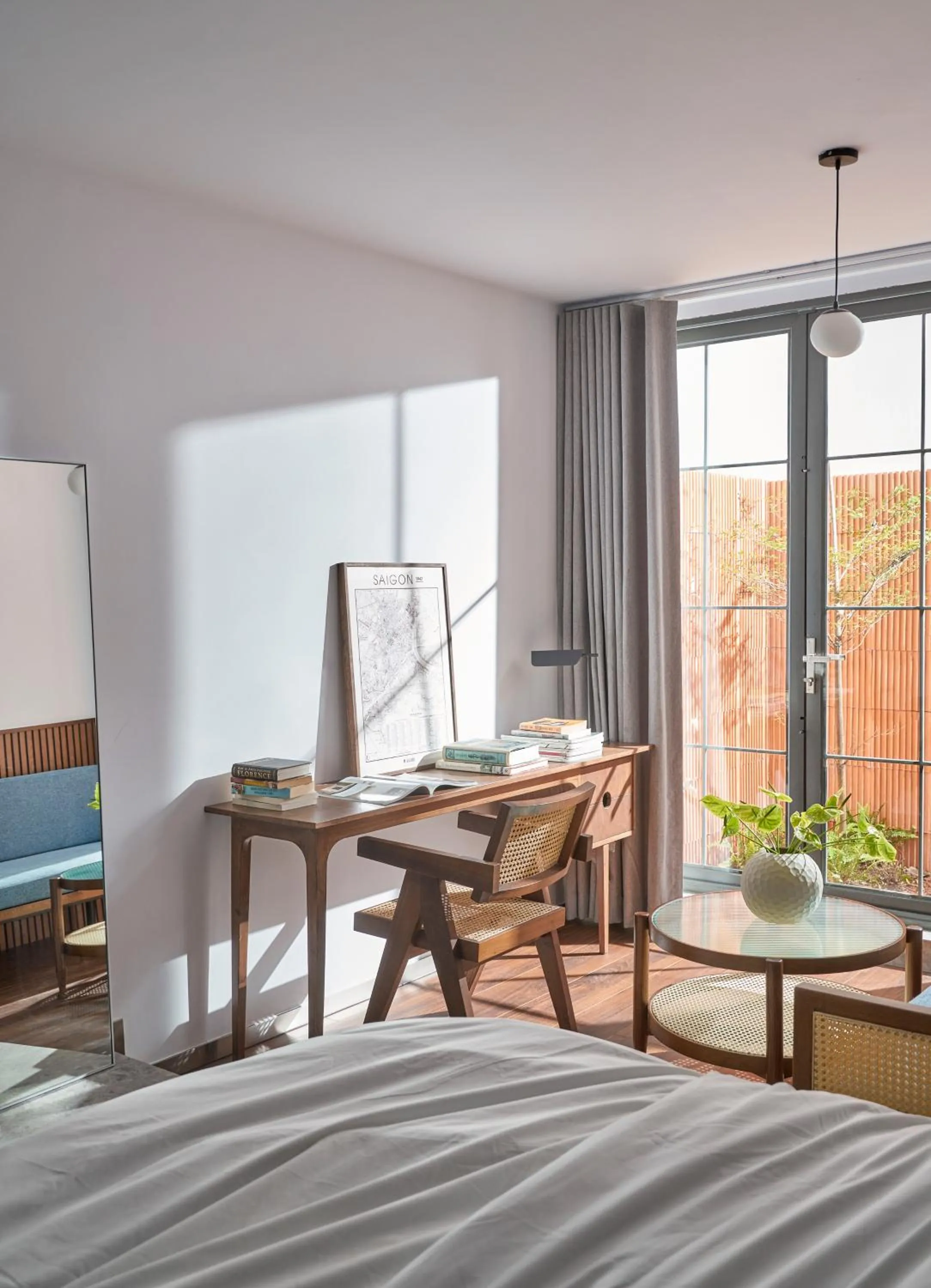 Dining area, Bed in M Village Living Tú Xương