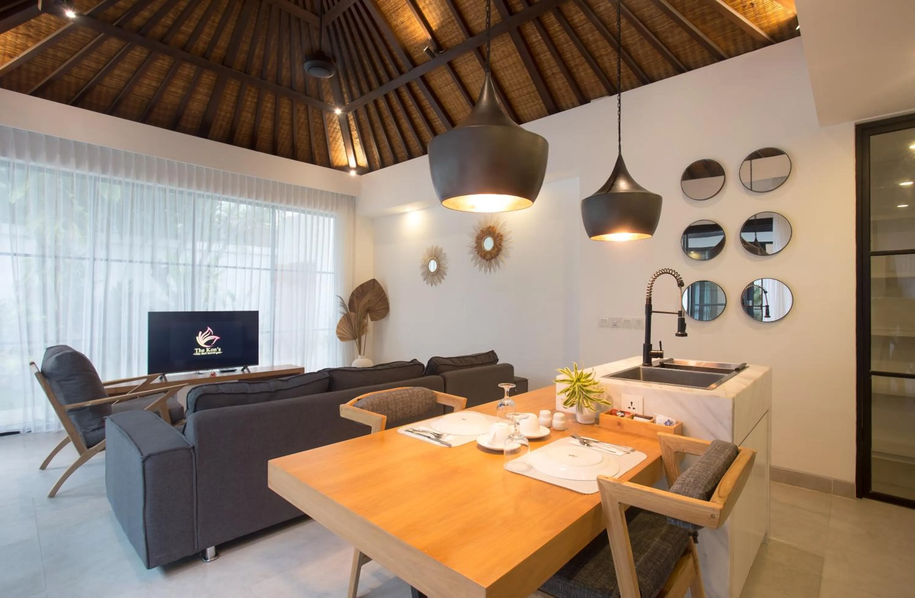 Living room in The Kon's Villa Bali Seminyak