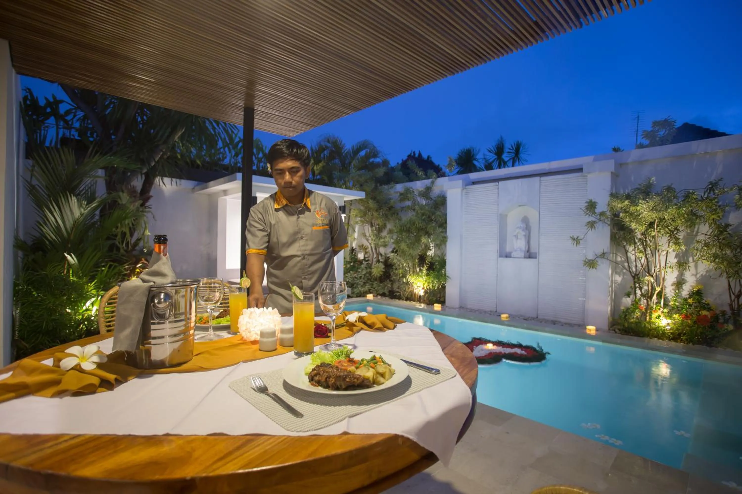 Food in The Kon's Villa Bali Seminyak