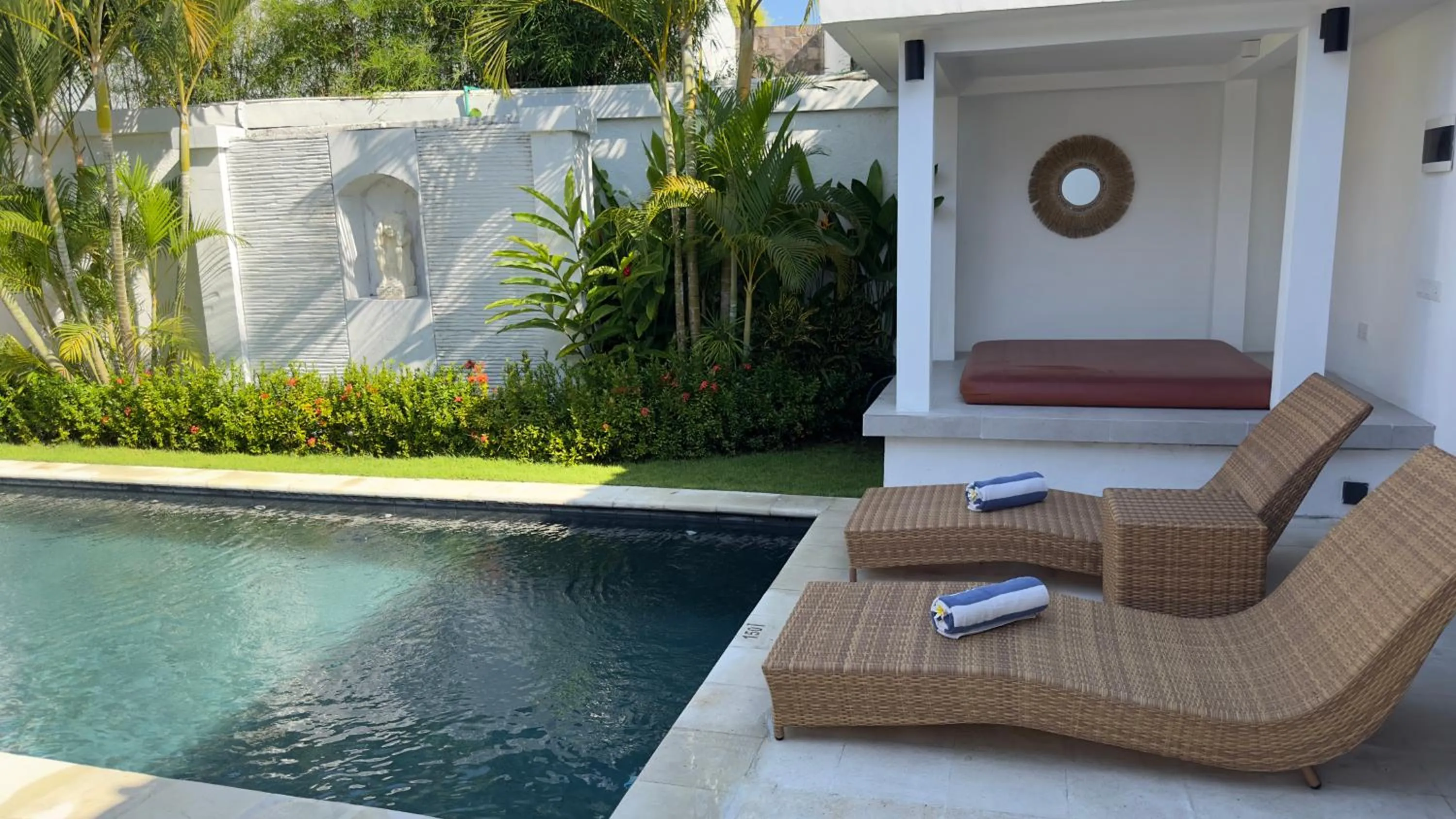 sunbed in The Kon's Villa Bali Seminyak