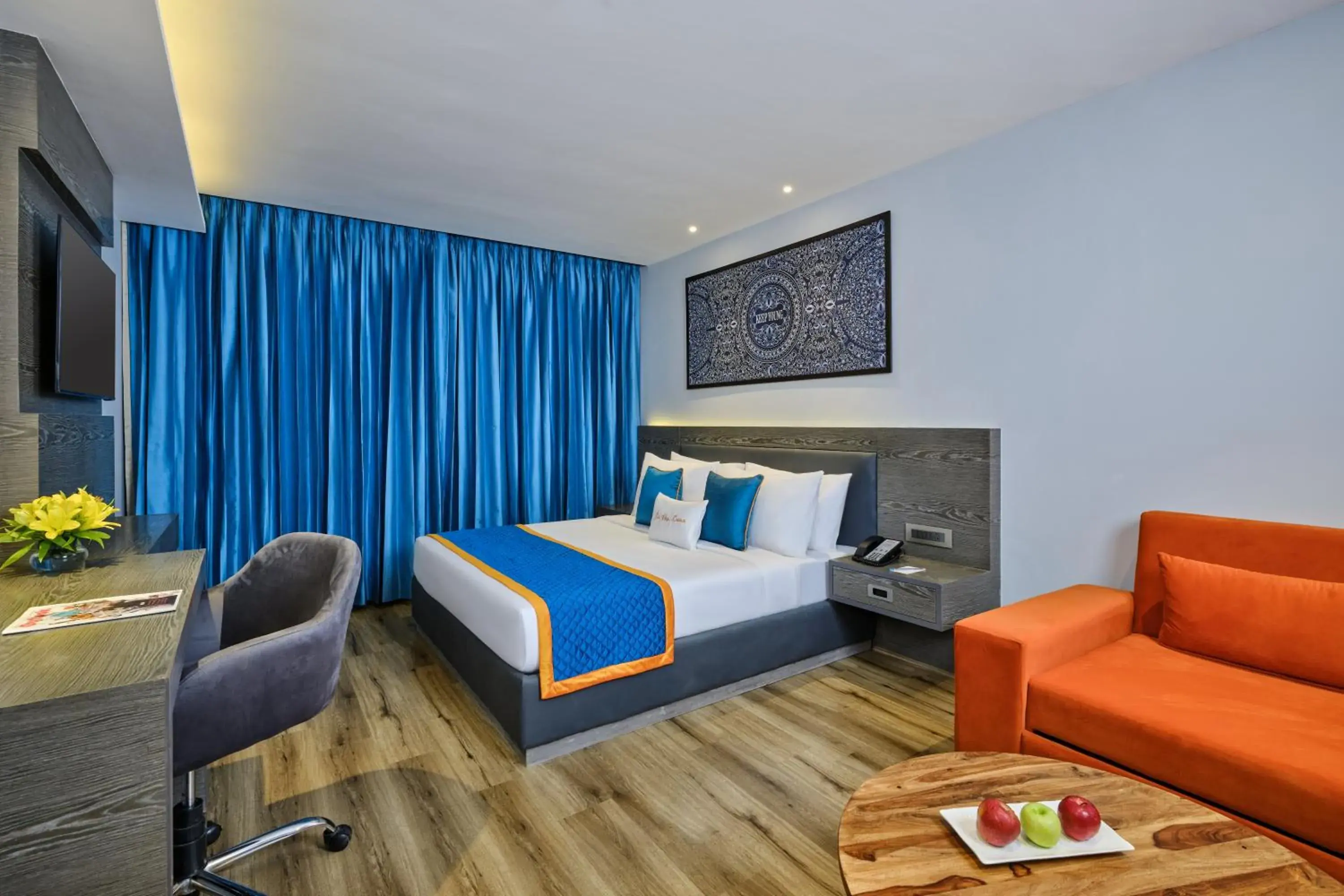 Photo of the whole room, Bed in Zone By The Park Pathankot Photo of the whole room, Bed in Zone By The Park Pathankot