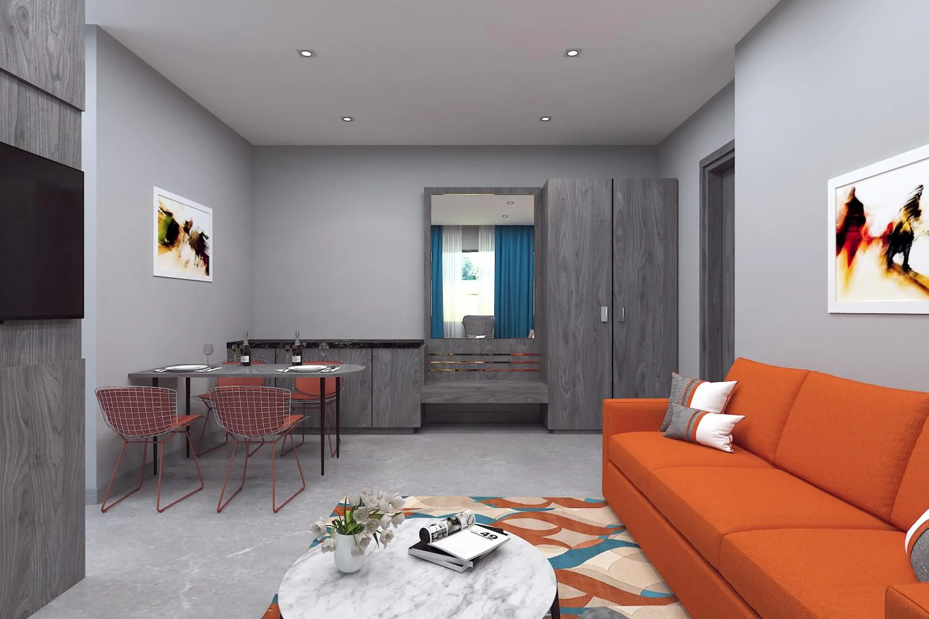 Living room in Zone By The Park Pathankot Living room in Zone By The Park Pathankot