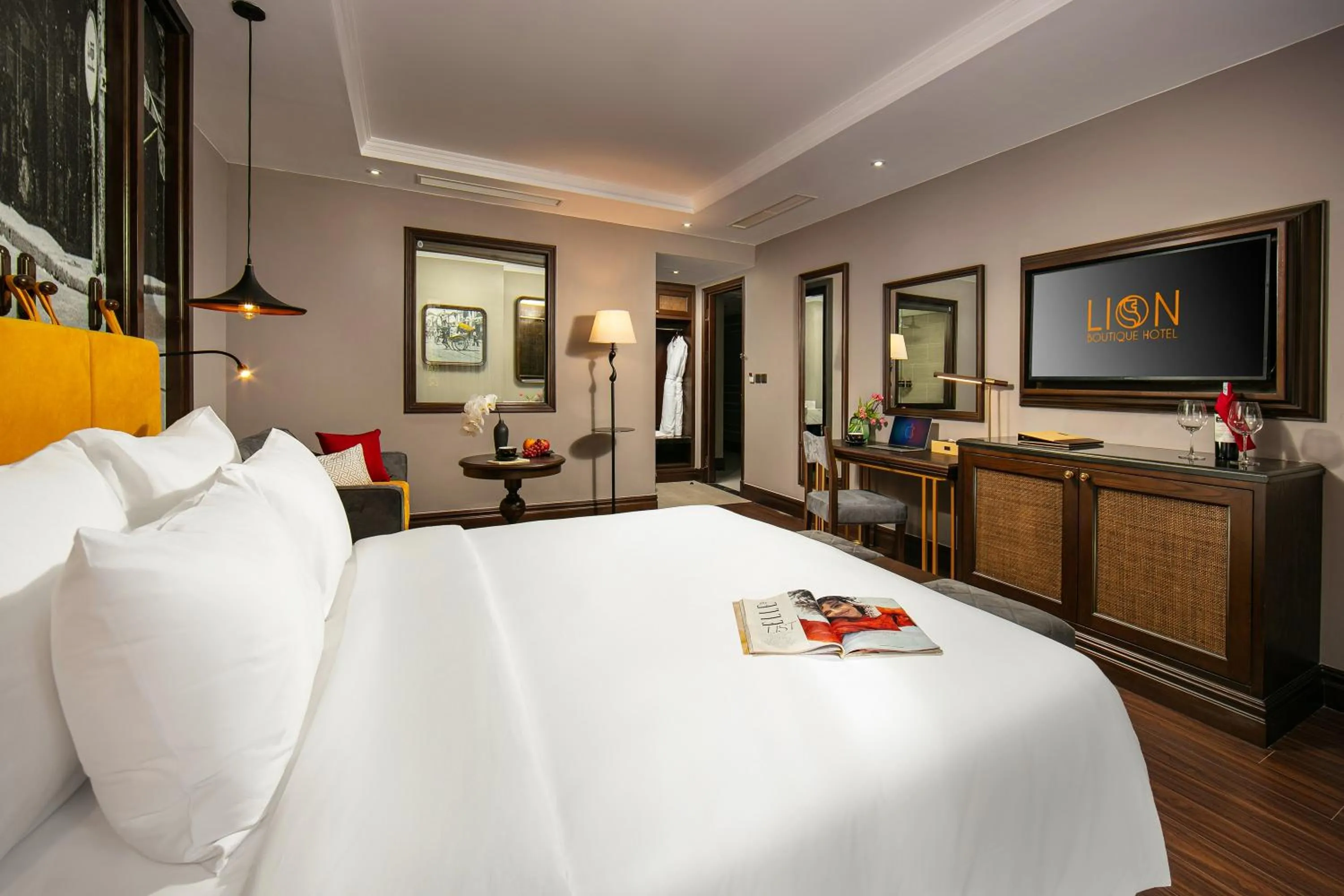 Bed in Hanoi Lion Boutique Hotel & Spa