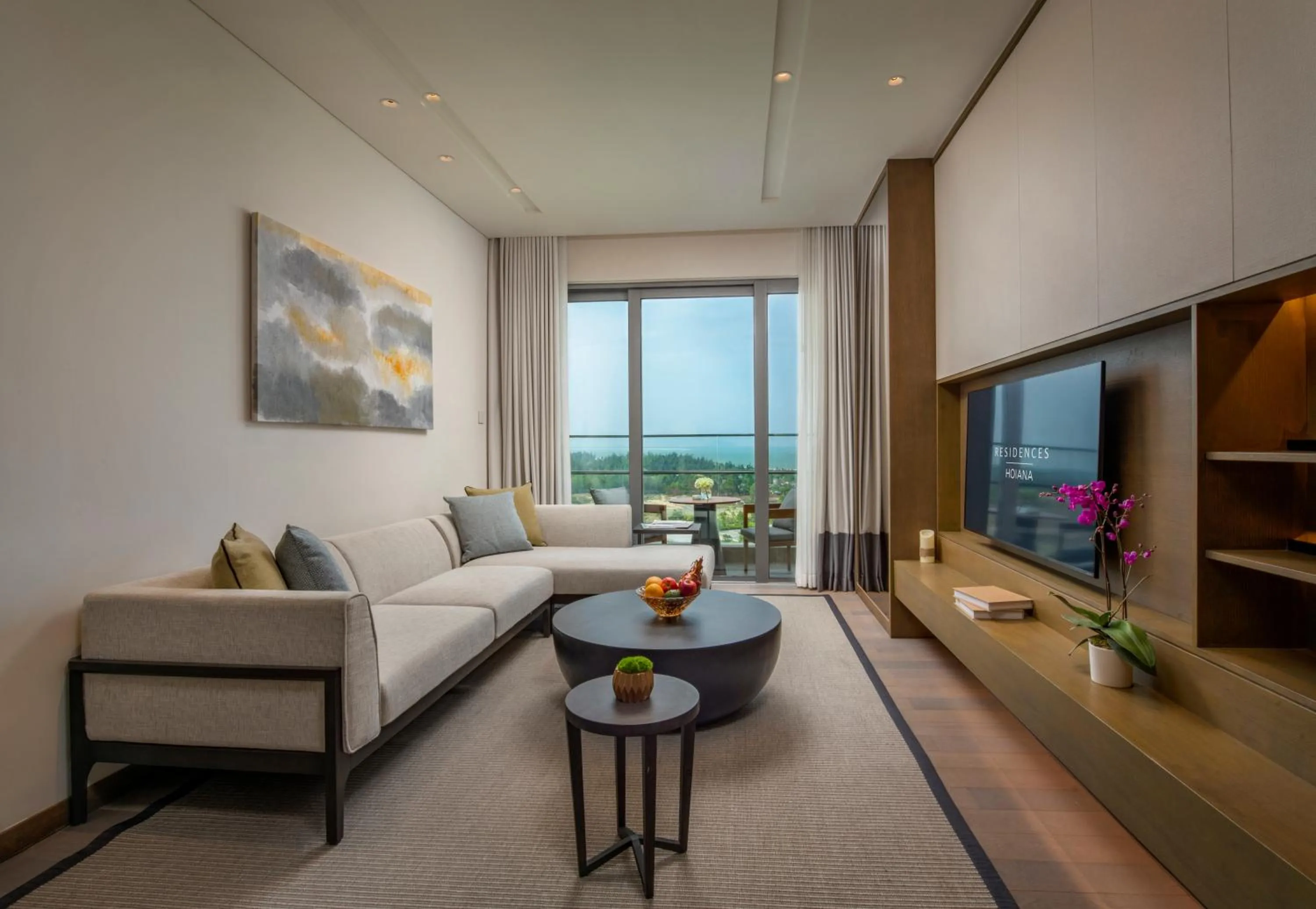 Living room in Hoiana Residences