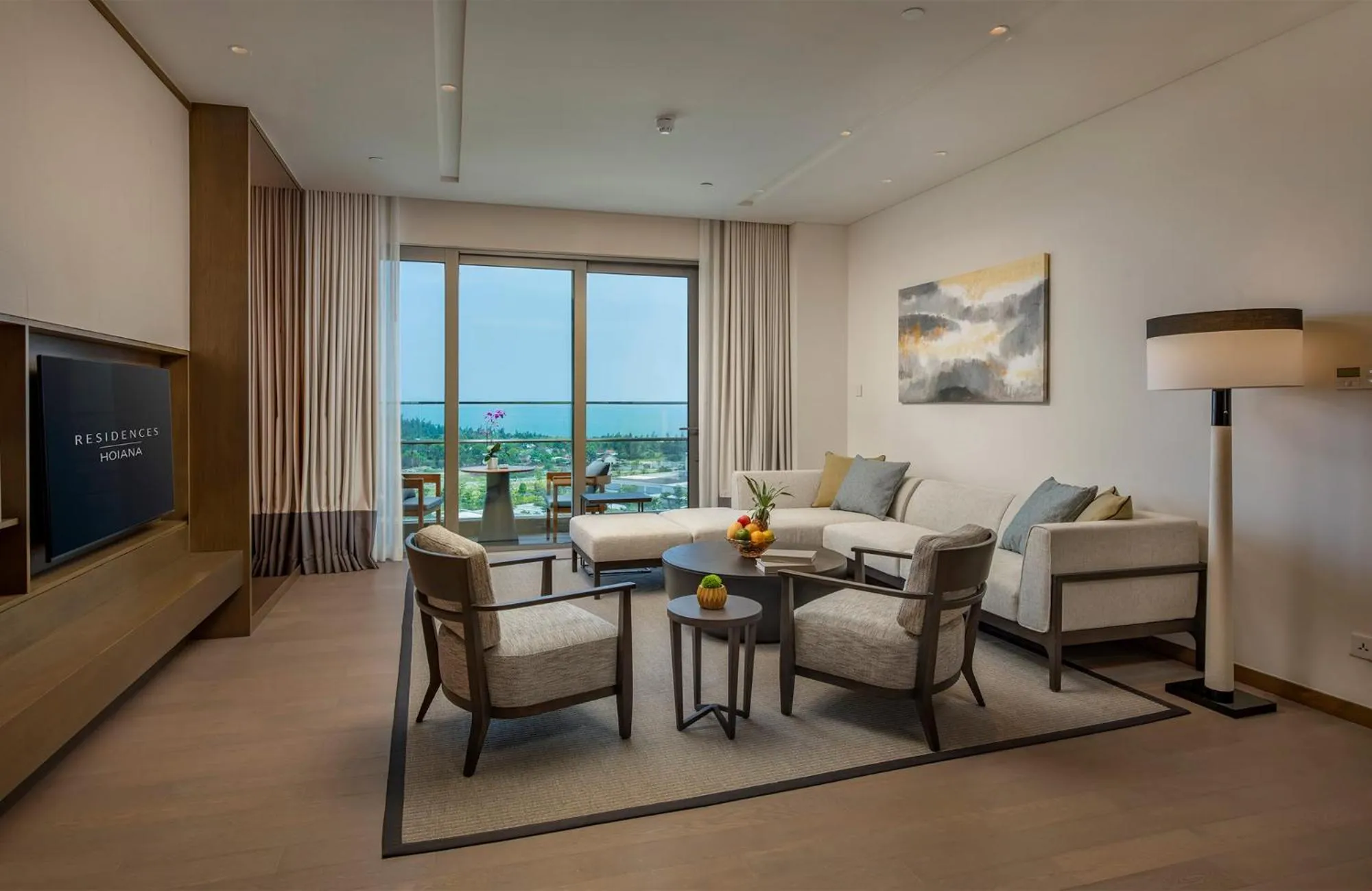 Living room in Hoiana Residences