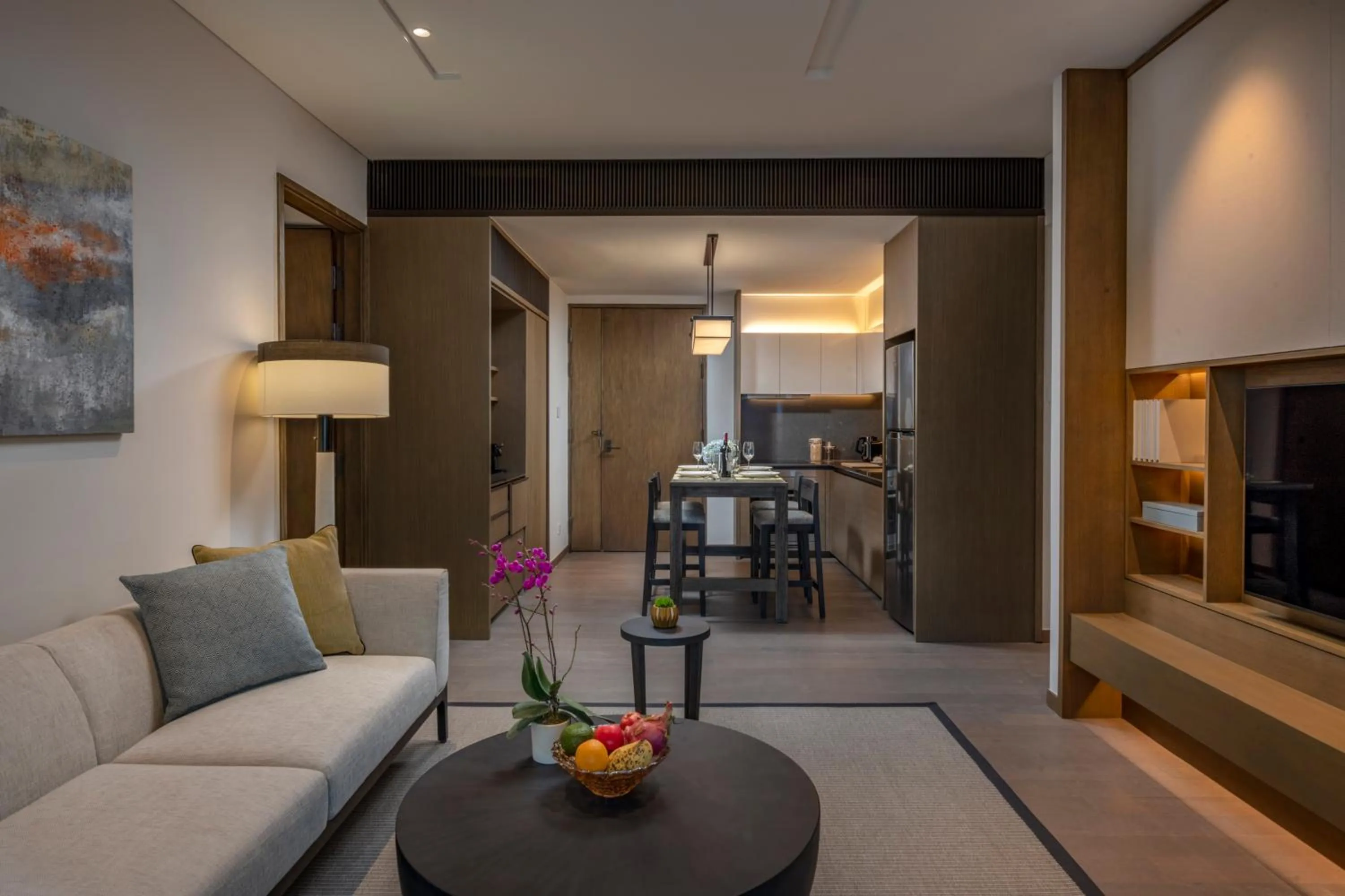 Living room in Hoiana Residences