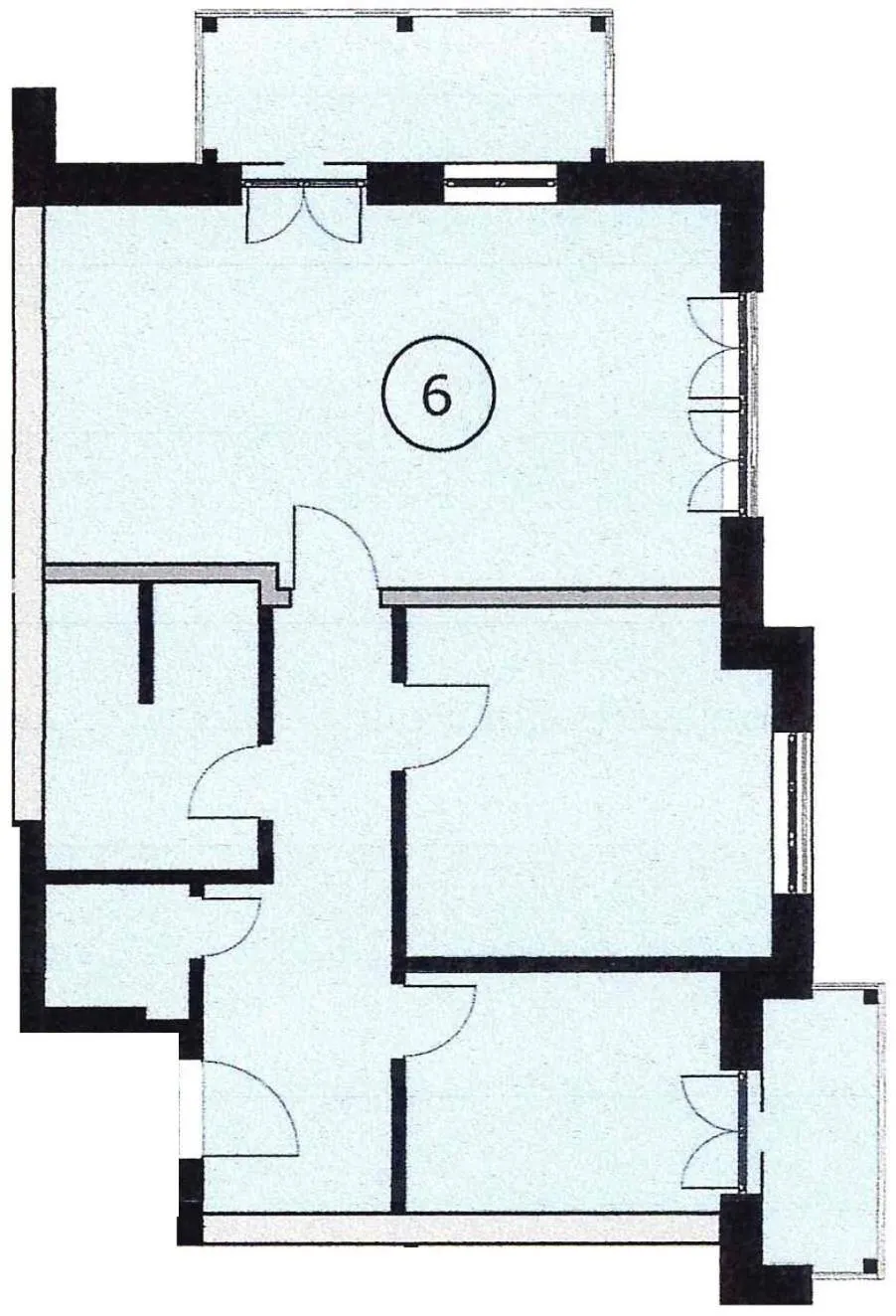 Floor plan in Villa Karina by Rujana