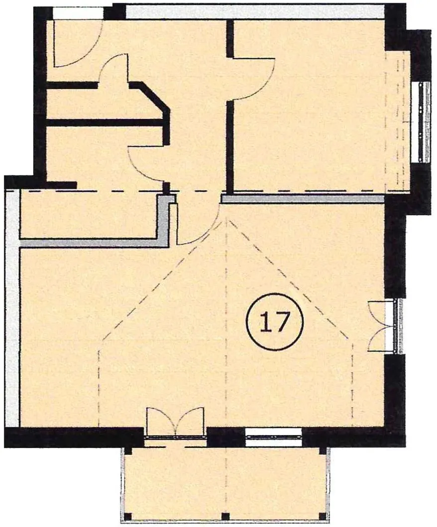 Floor plan in Villa Karina by Rujana