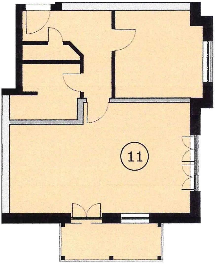 Floor plan in Villa Karina by Rujana