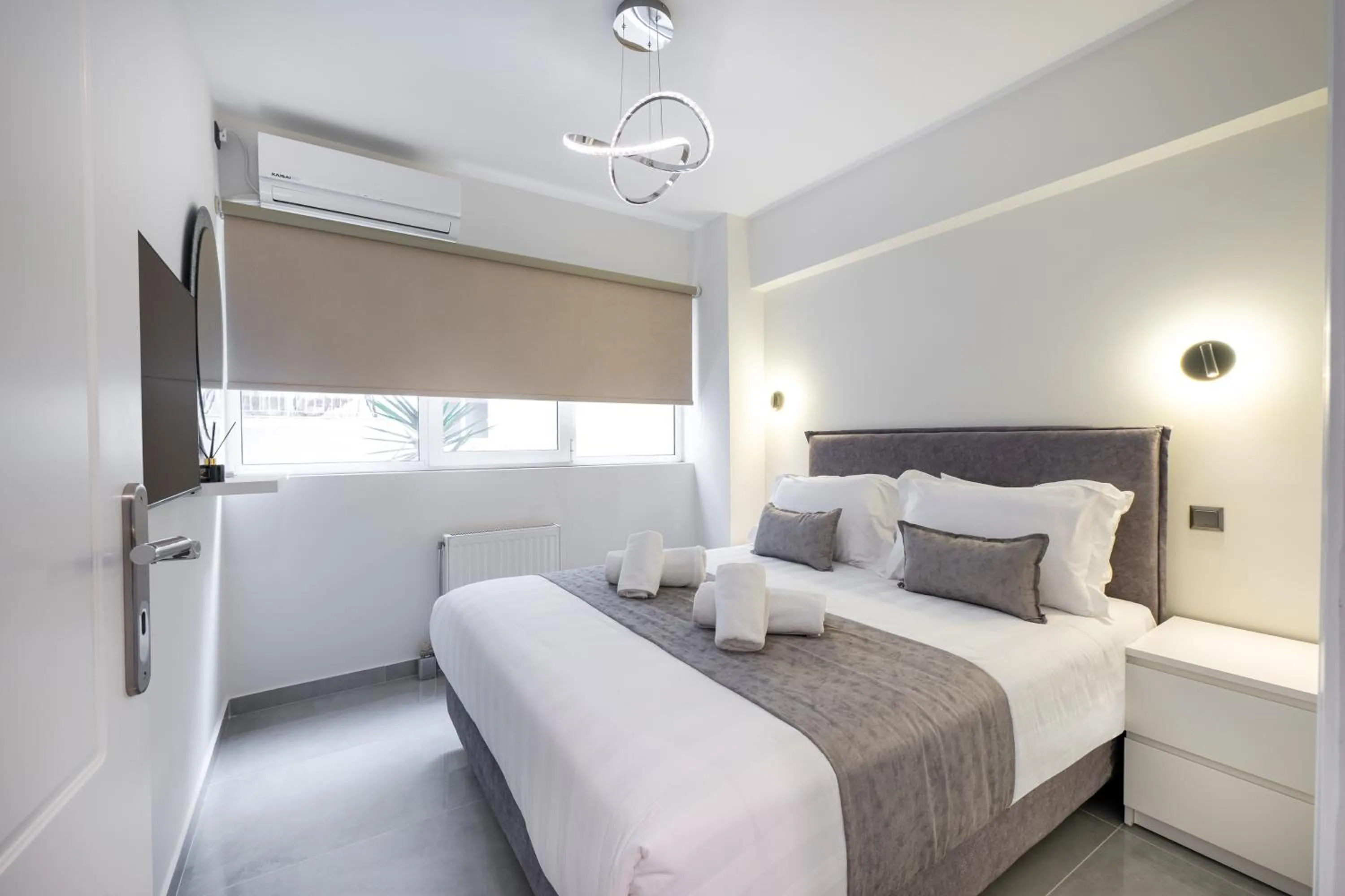 Bed in Acropolis Cozy Apartments