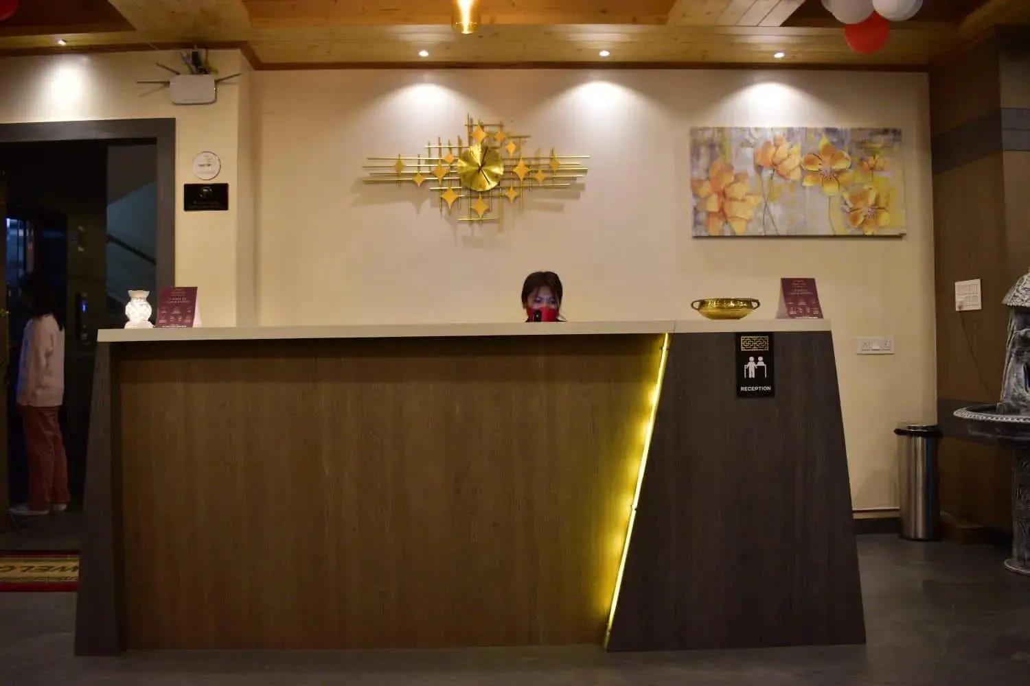 Lobby or reception in HOTEL MONTANA VYOO Lobby or reception in HOTEL MONTANA VYOO
