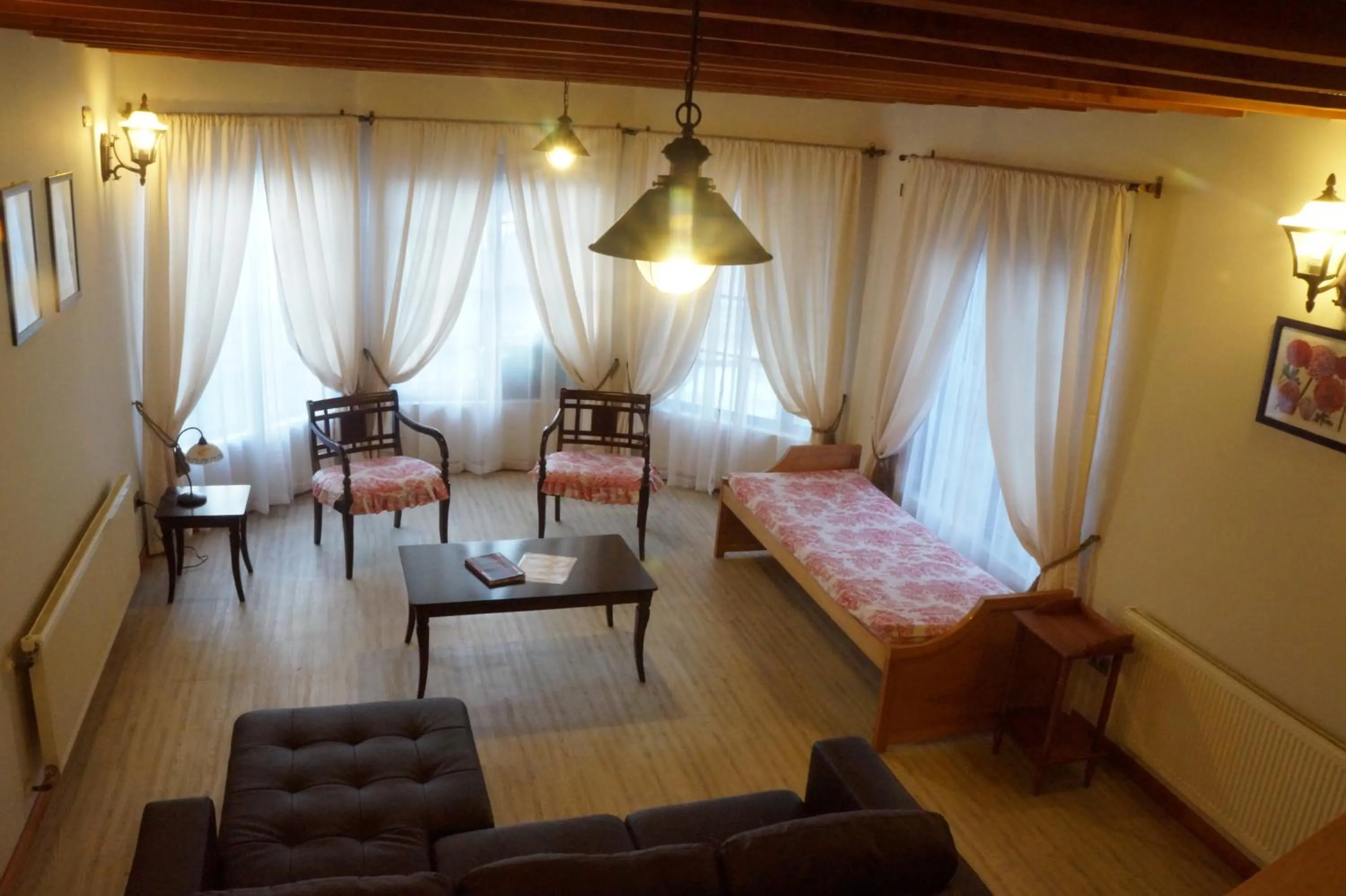 Living room, Bed in Cabañas del Teatro Frutillar