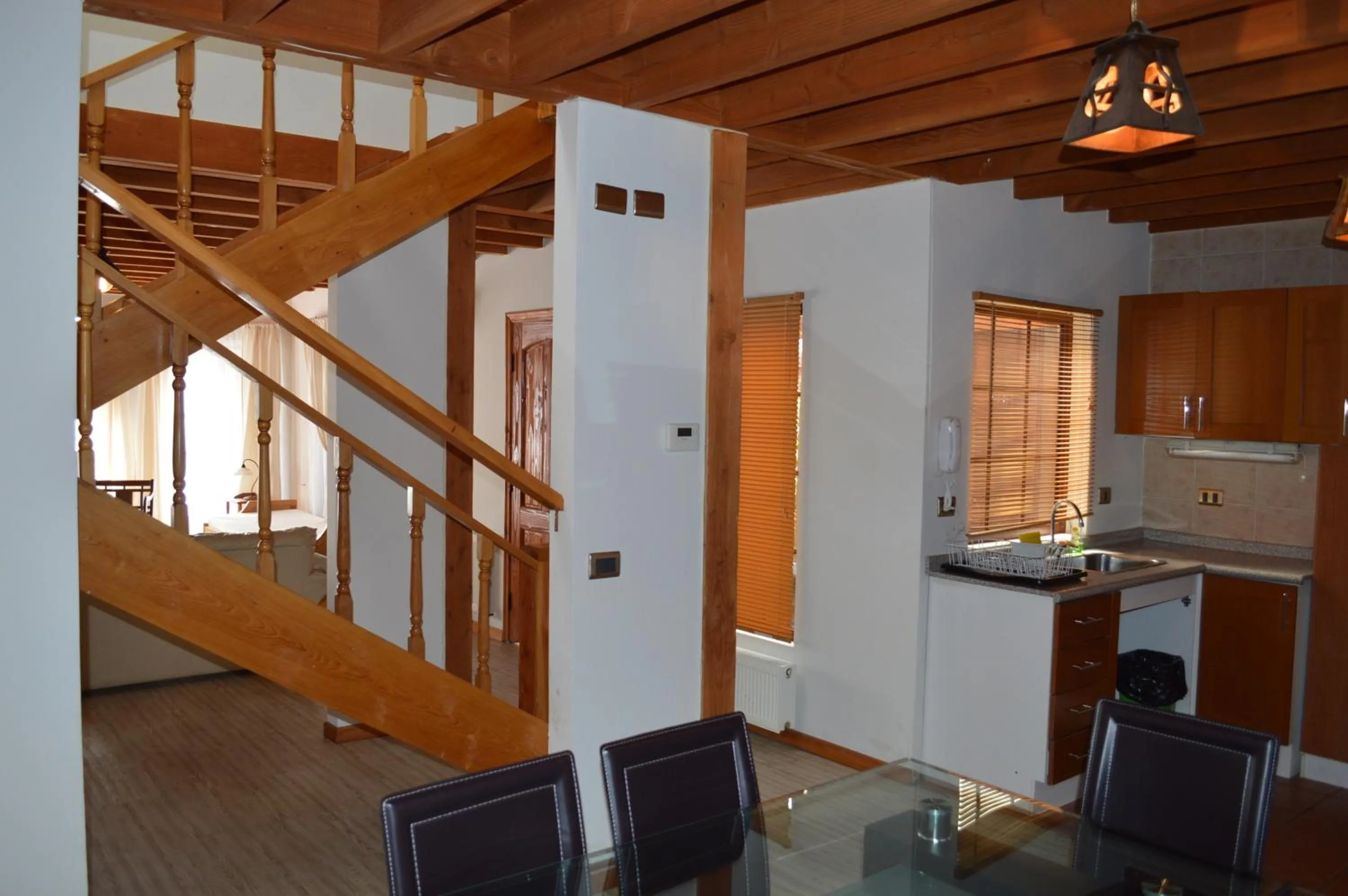 Kitchen or kitchenette in Cabañas del Teatro Frutillar