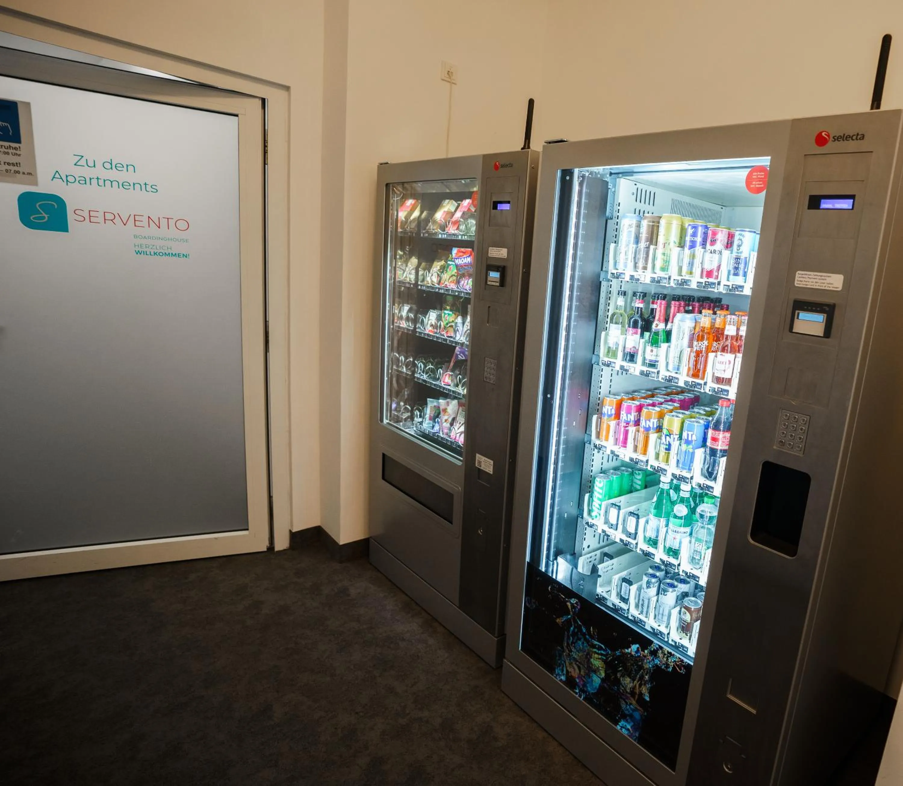 vending machine in SERVENTO Boardinghouse