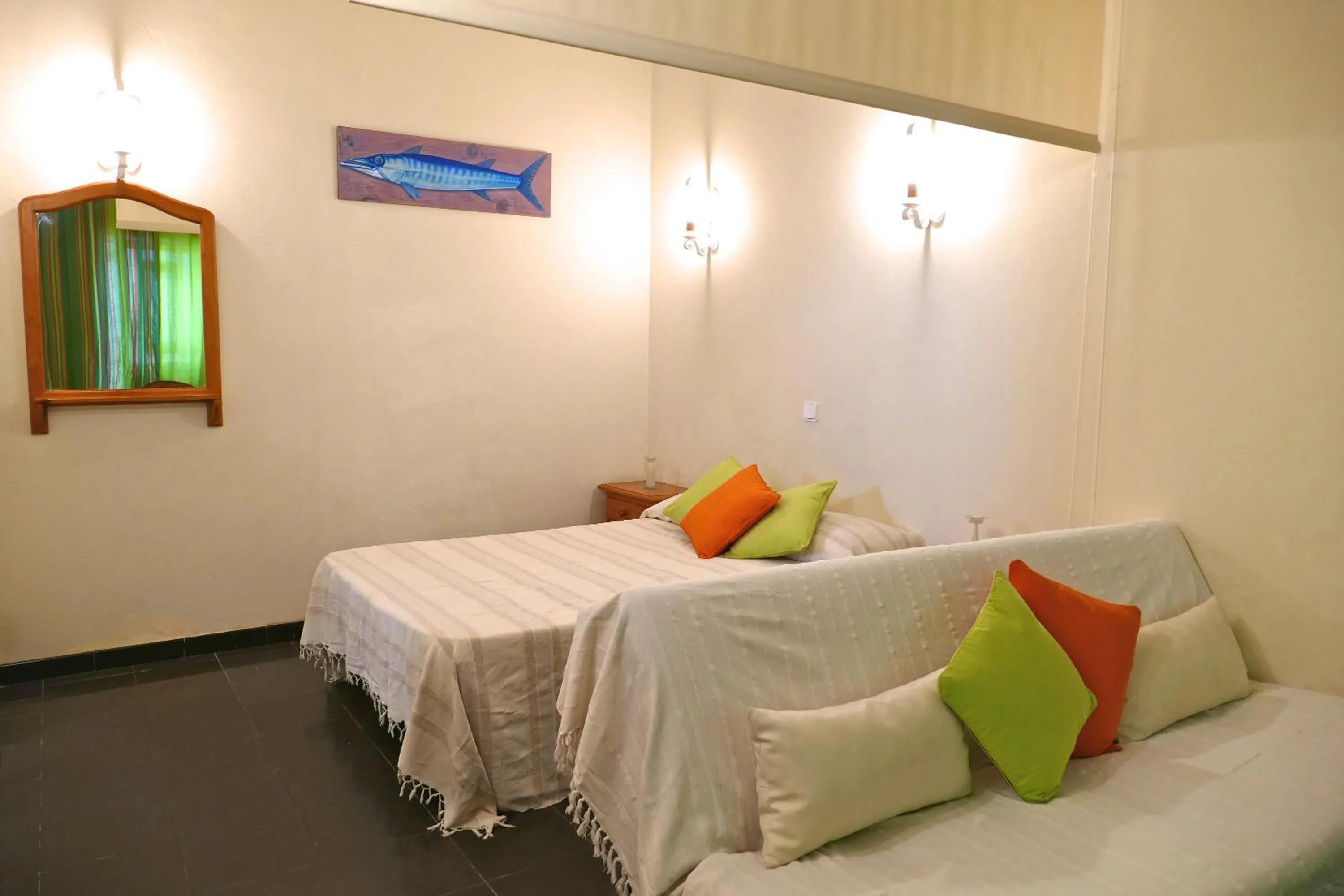 Bedroom, Bed in Apartamentos Barracuda