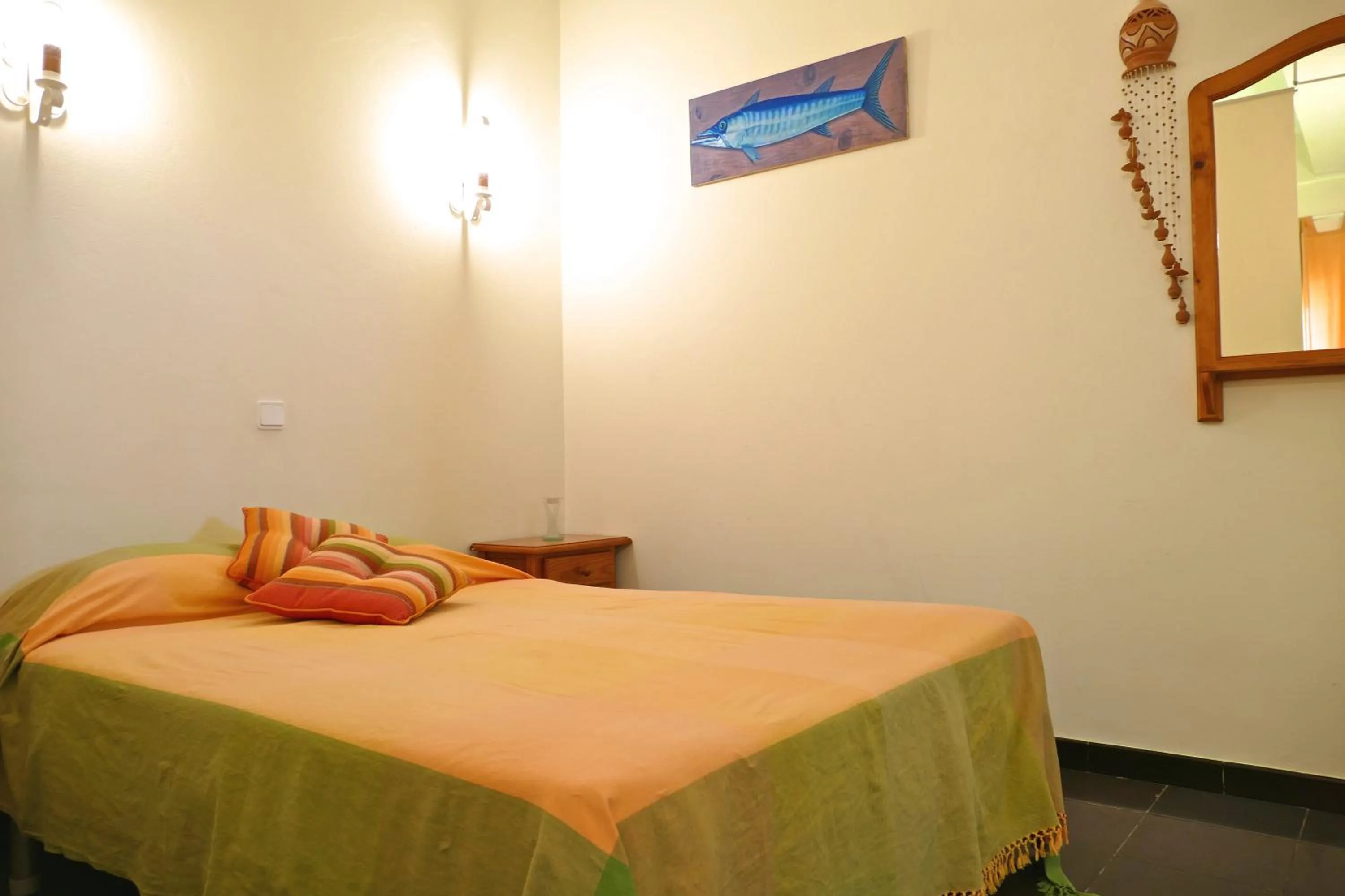 Bedroom, Bed in Apartamentos Barracuda