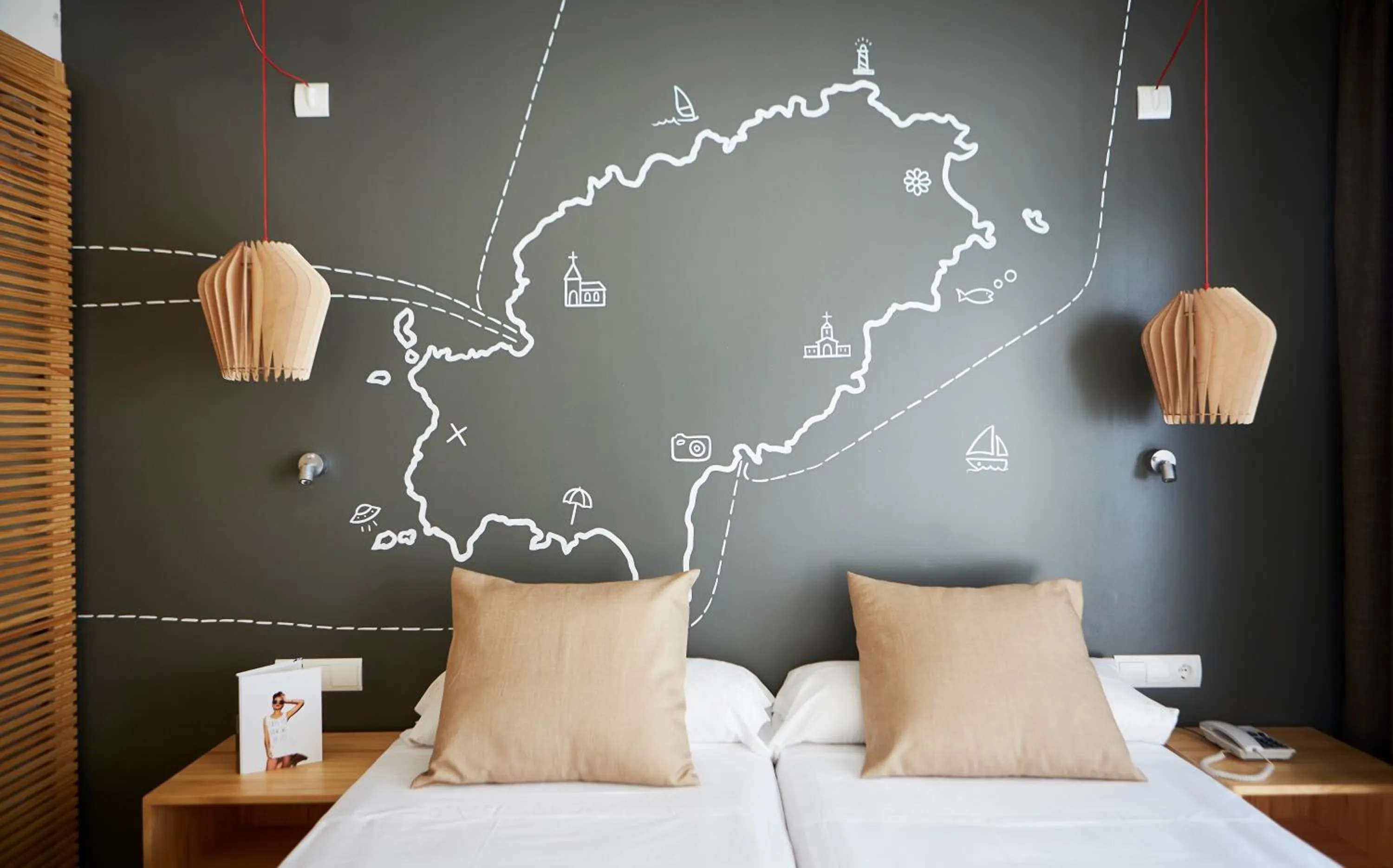 Bed in Hotel Vibra Cala Tarida-3SUP