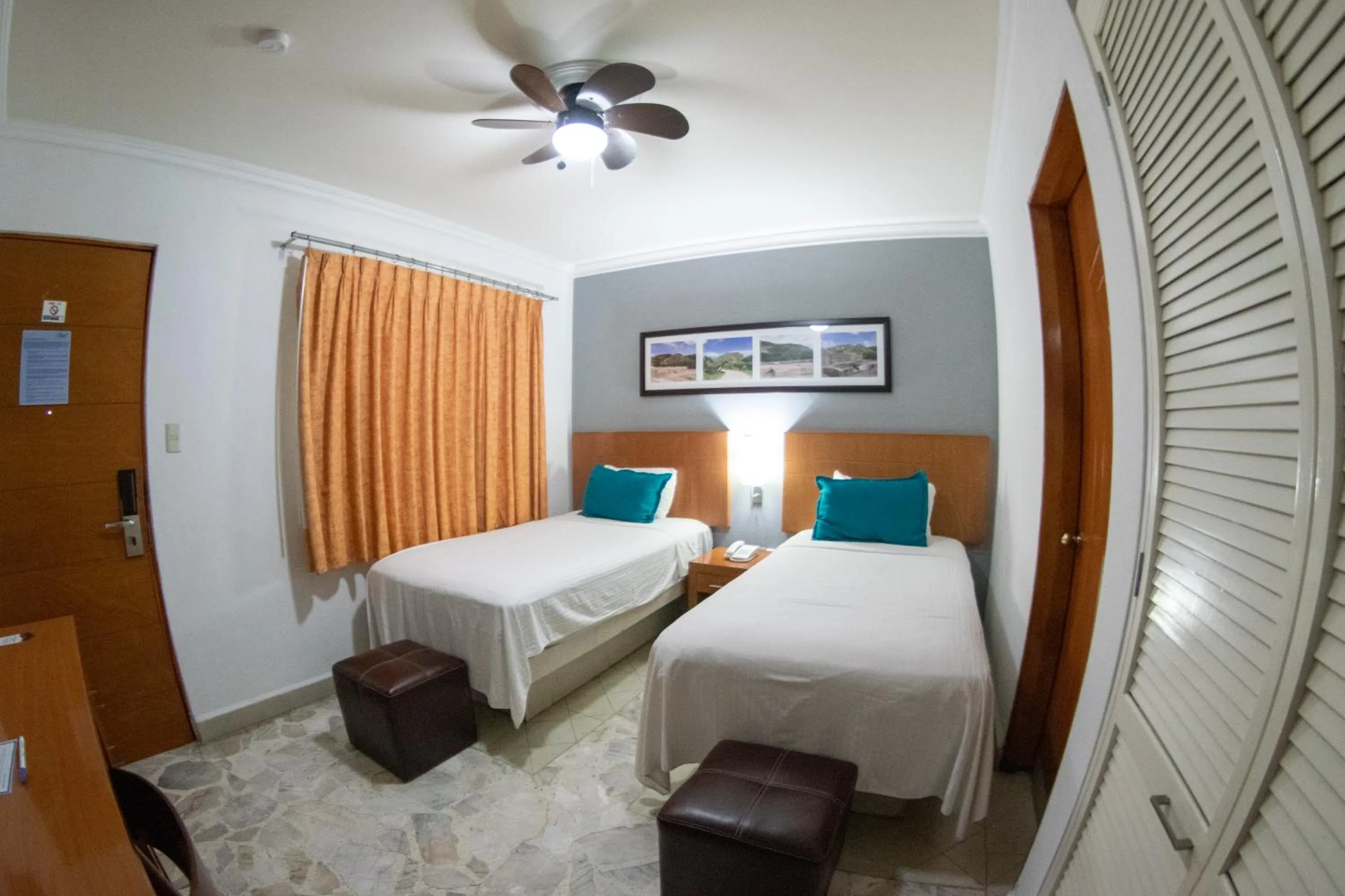 Bed in Hotel River Poliforum