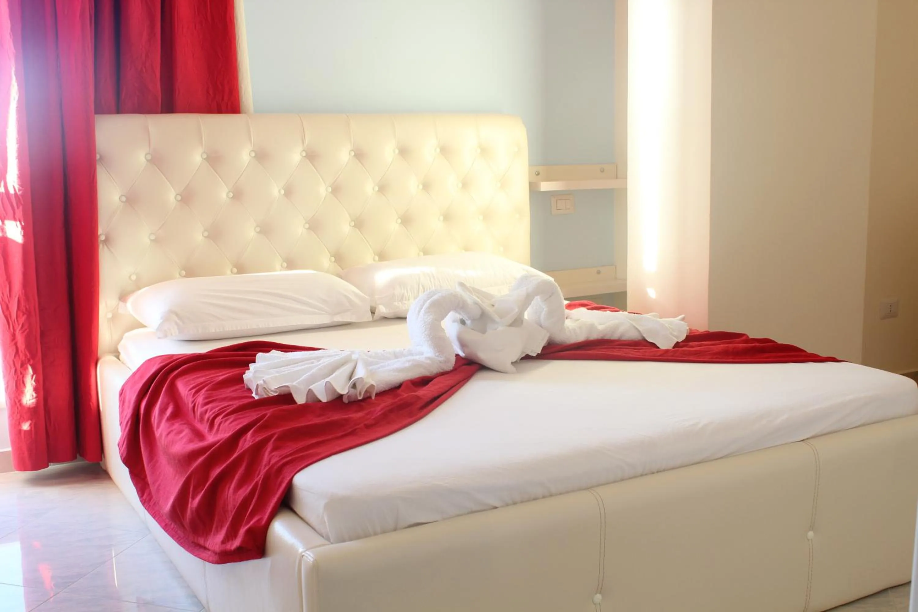 Bed in Hotel Garden