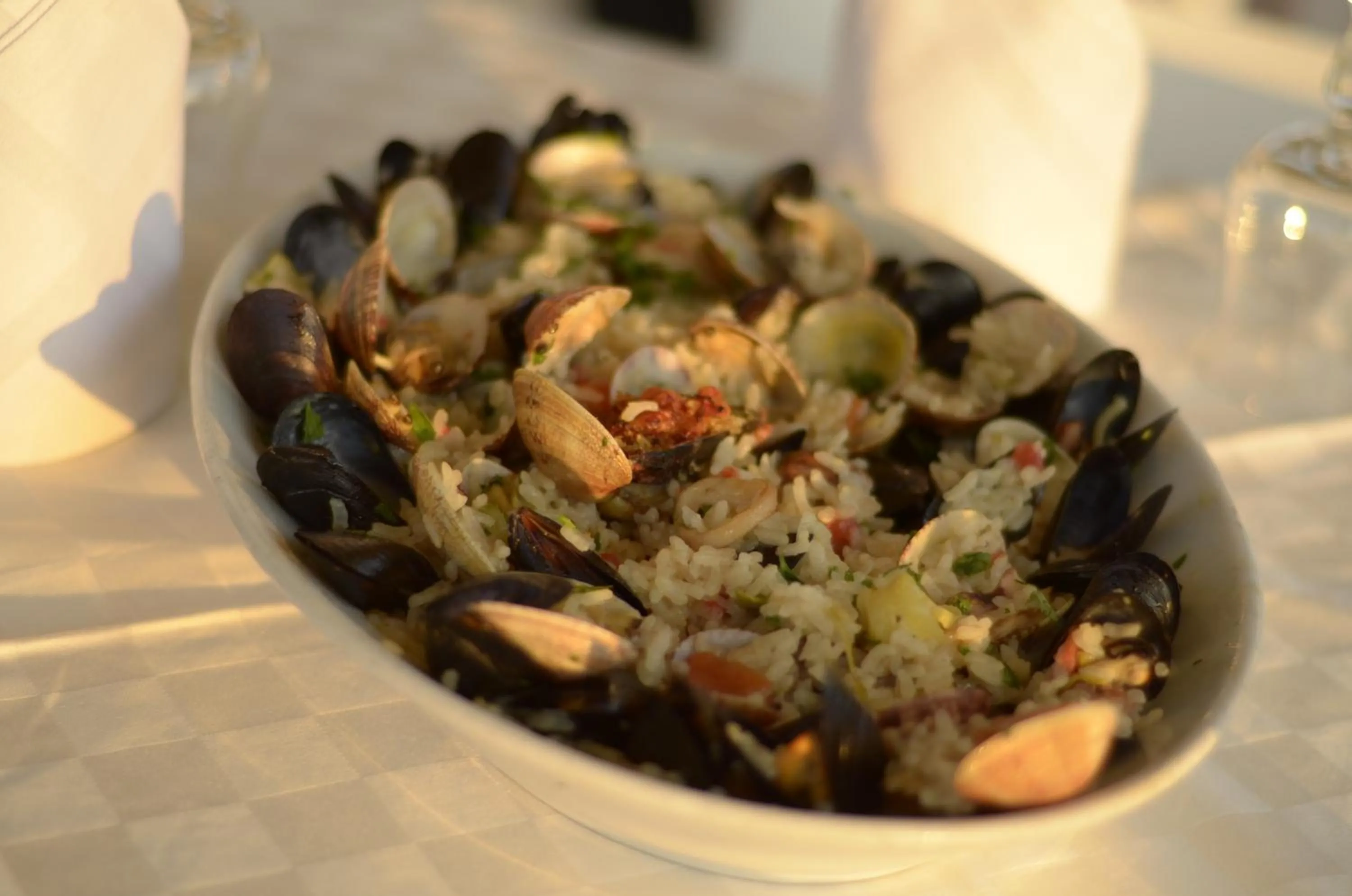 Food close-up in Hotel Garden