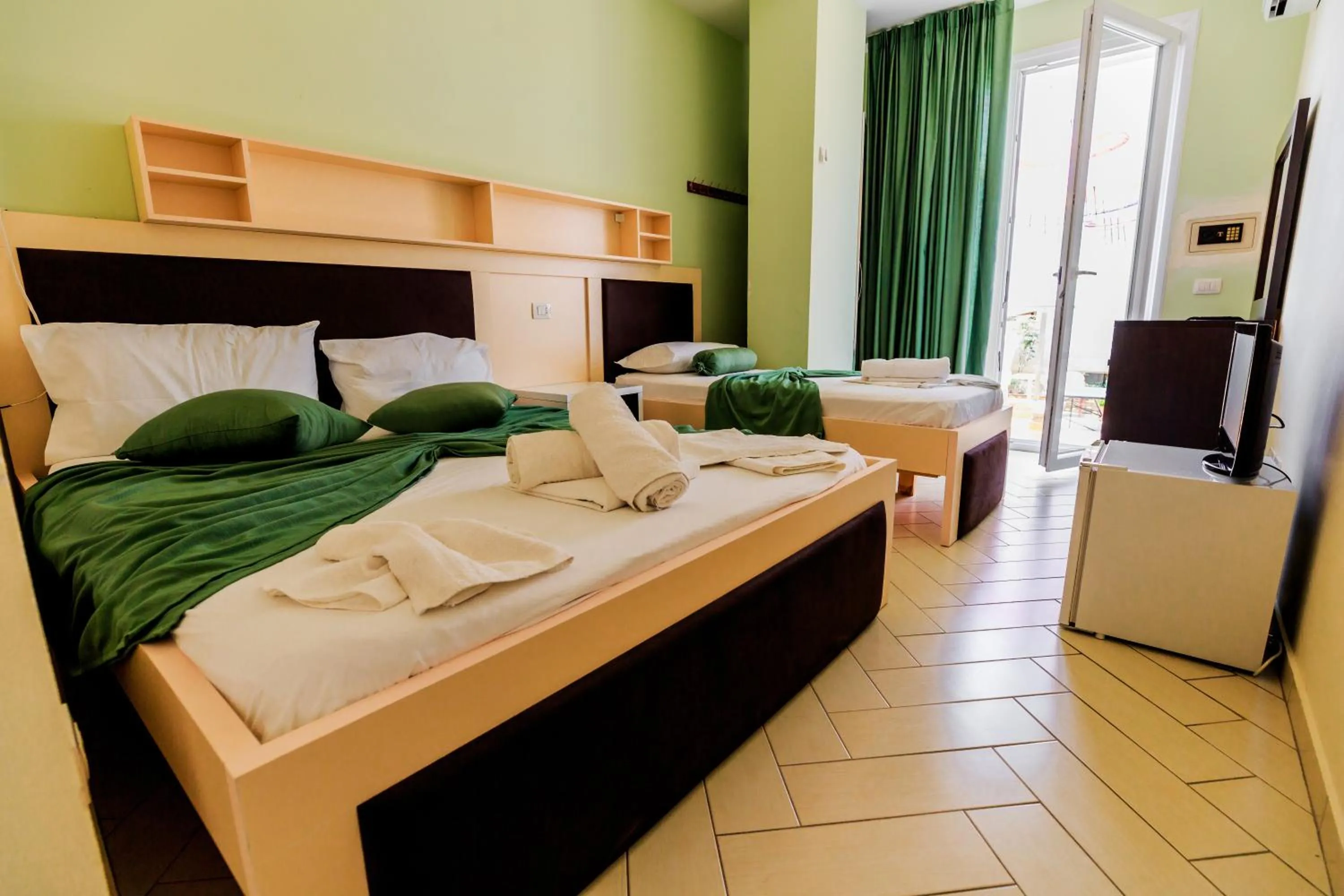 Bed in Hotel Garden