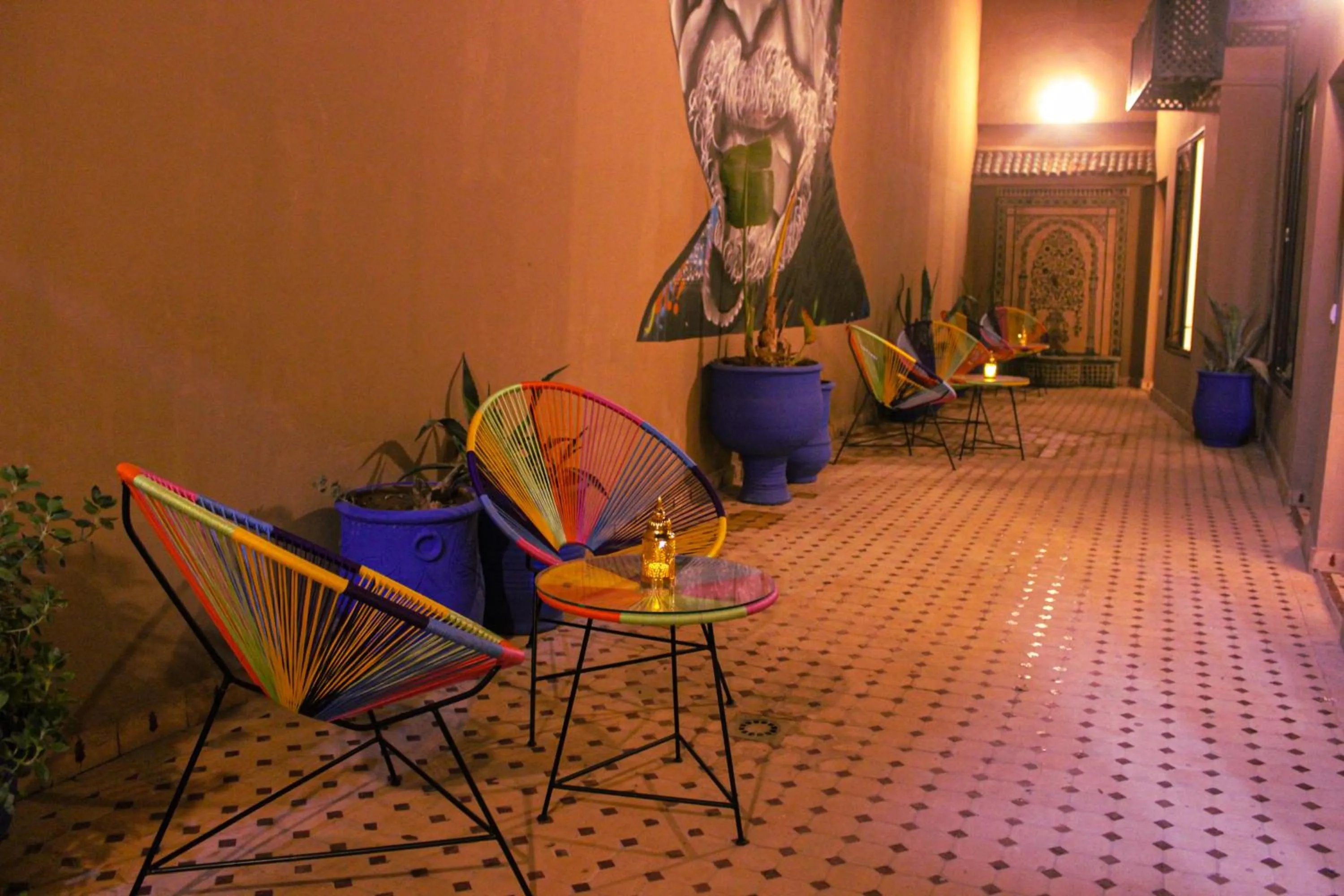 Seating area in Majorel Pearl Hotel-Riad-Restaurant Piscine&Spa
