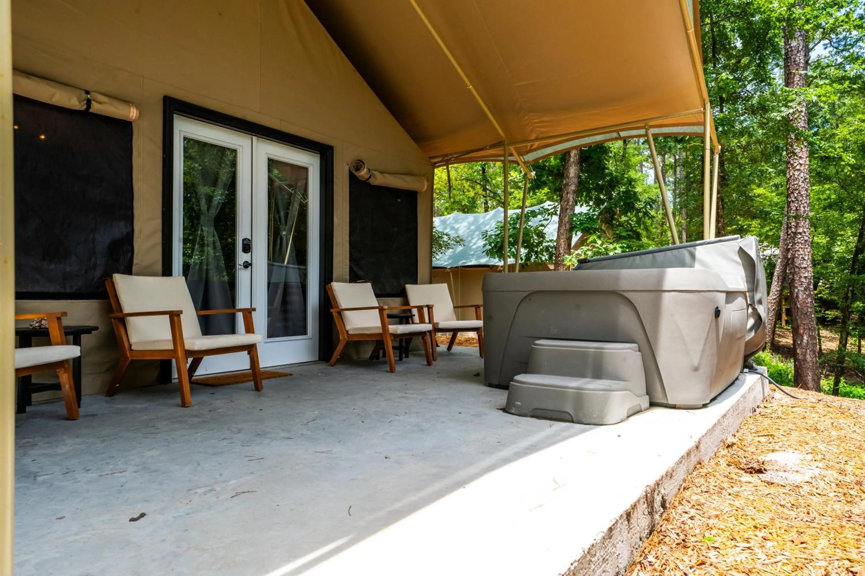 Patio in Starlight Haven Hot Springs