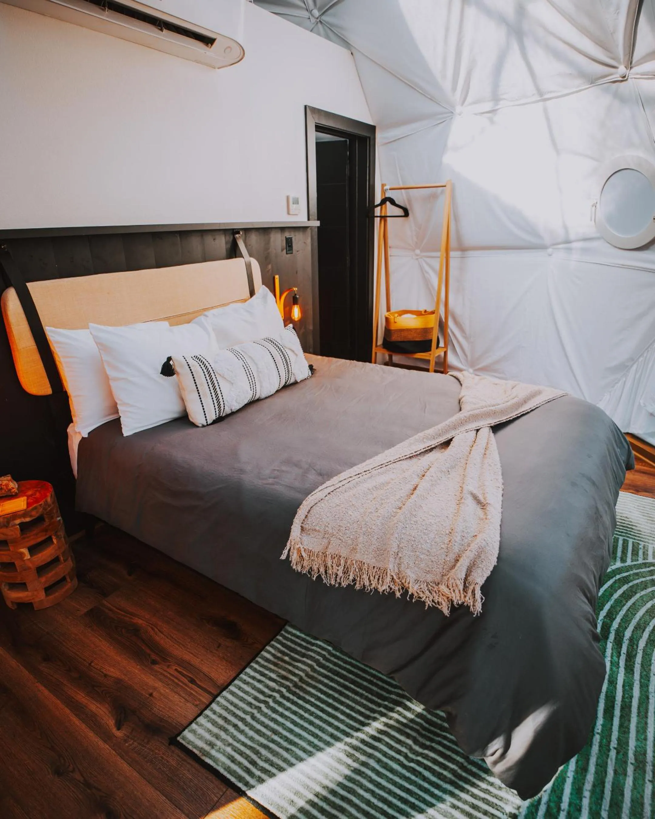 Bed in Starlight Haven Hot Springs