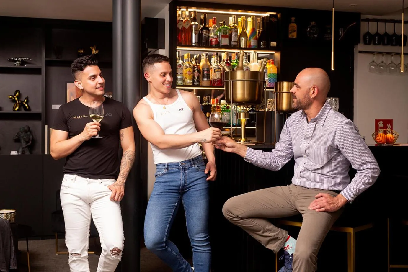 Lounge or bar in Elite Hotel - Gay Men Only