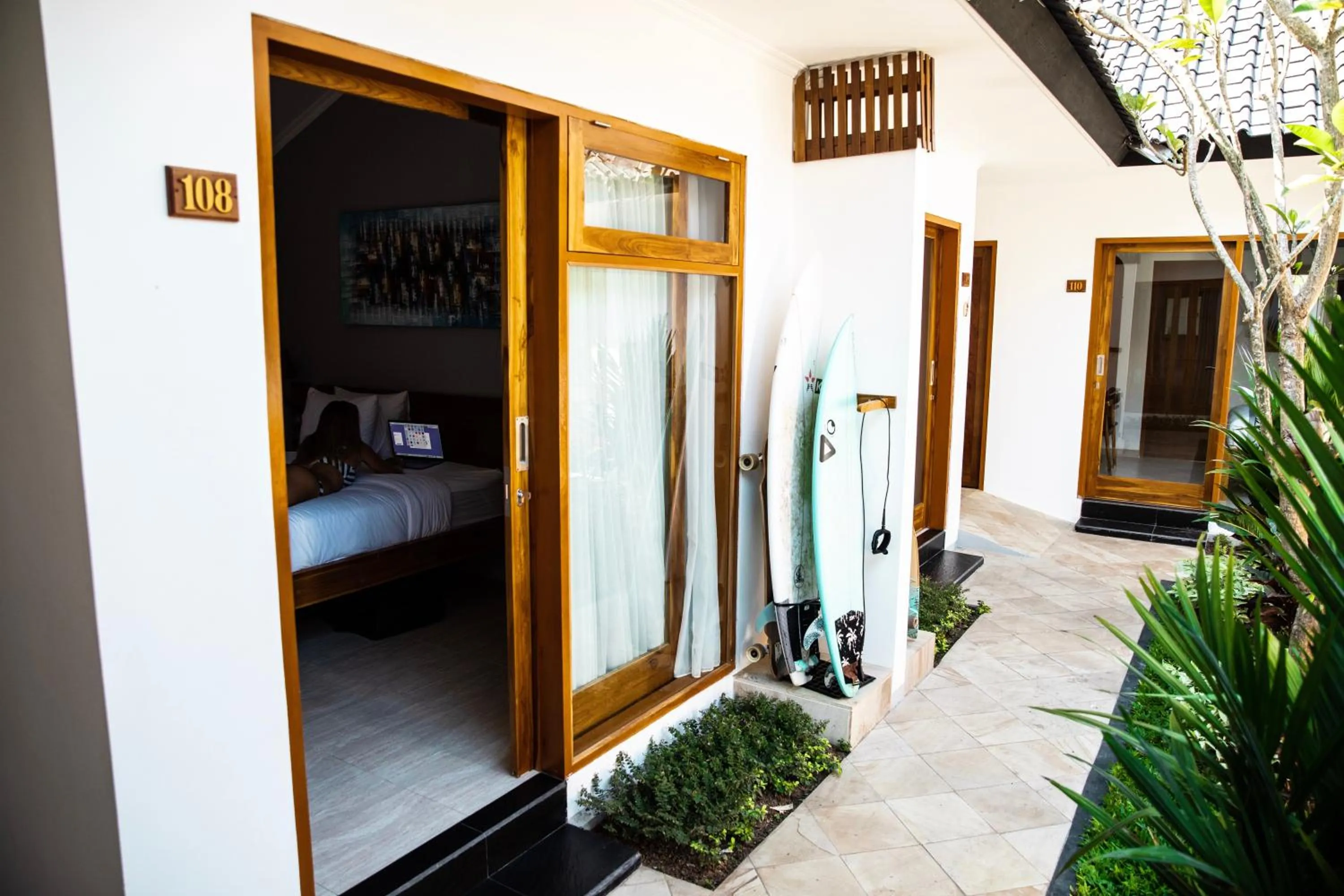 Patio in Villa Casablanca Surf Keramas