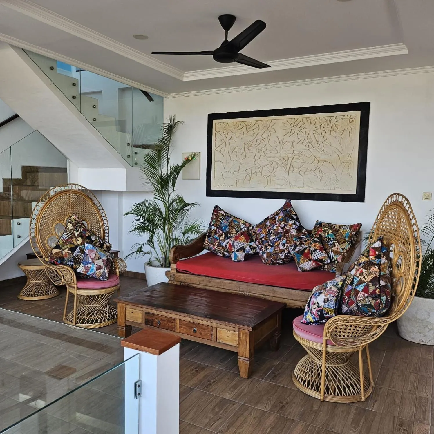 Balcony/Terrace in Villa Casablanca Surf Keramas