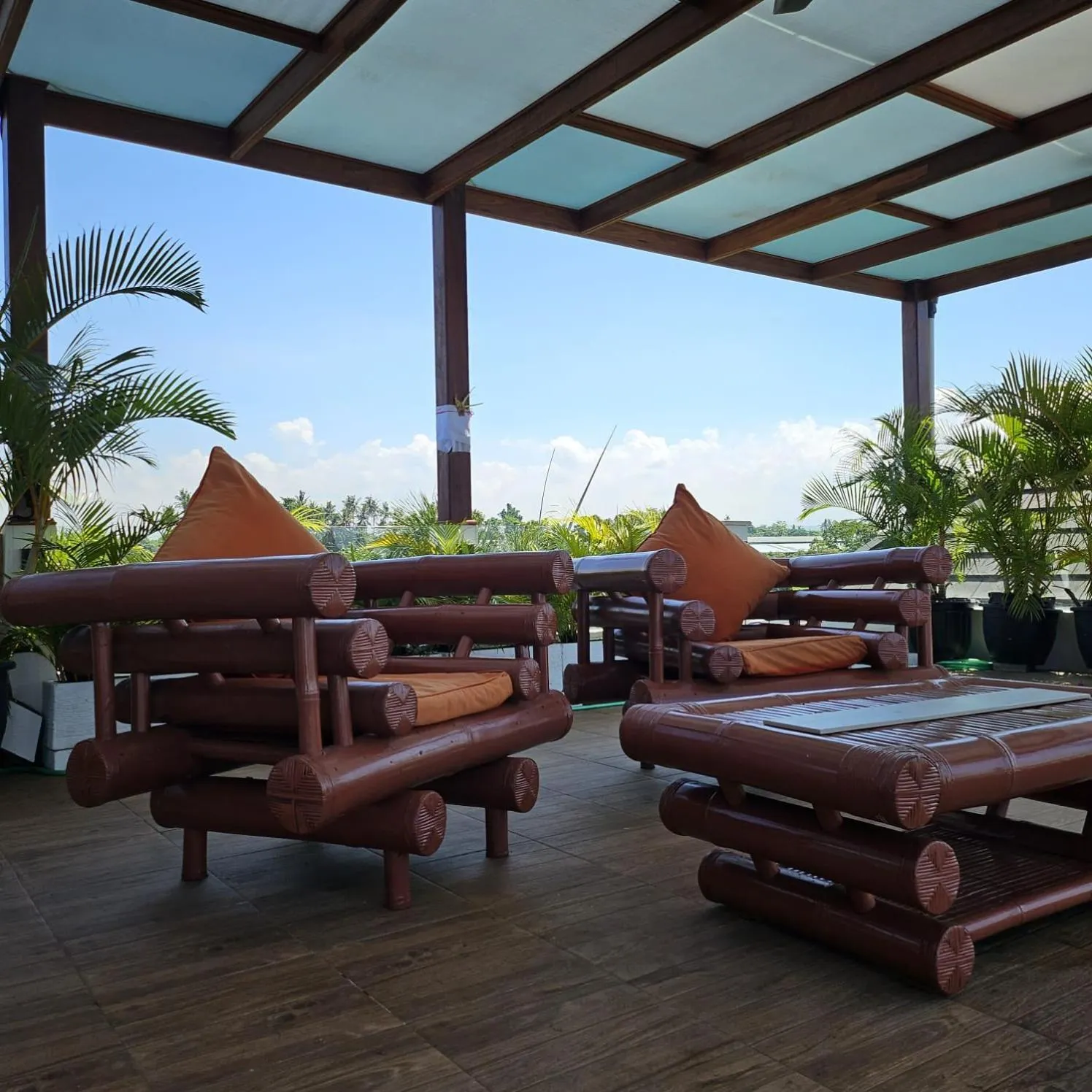 Balcony/Terrace in Villa Casablanca Surf Keramas