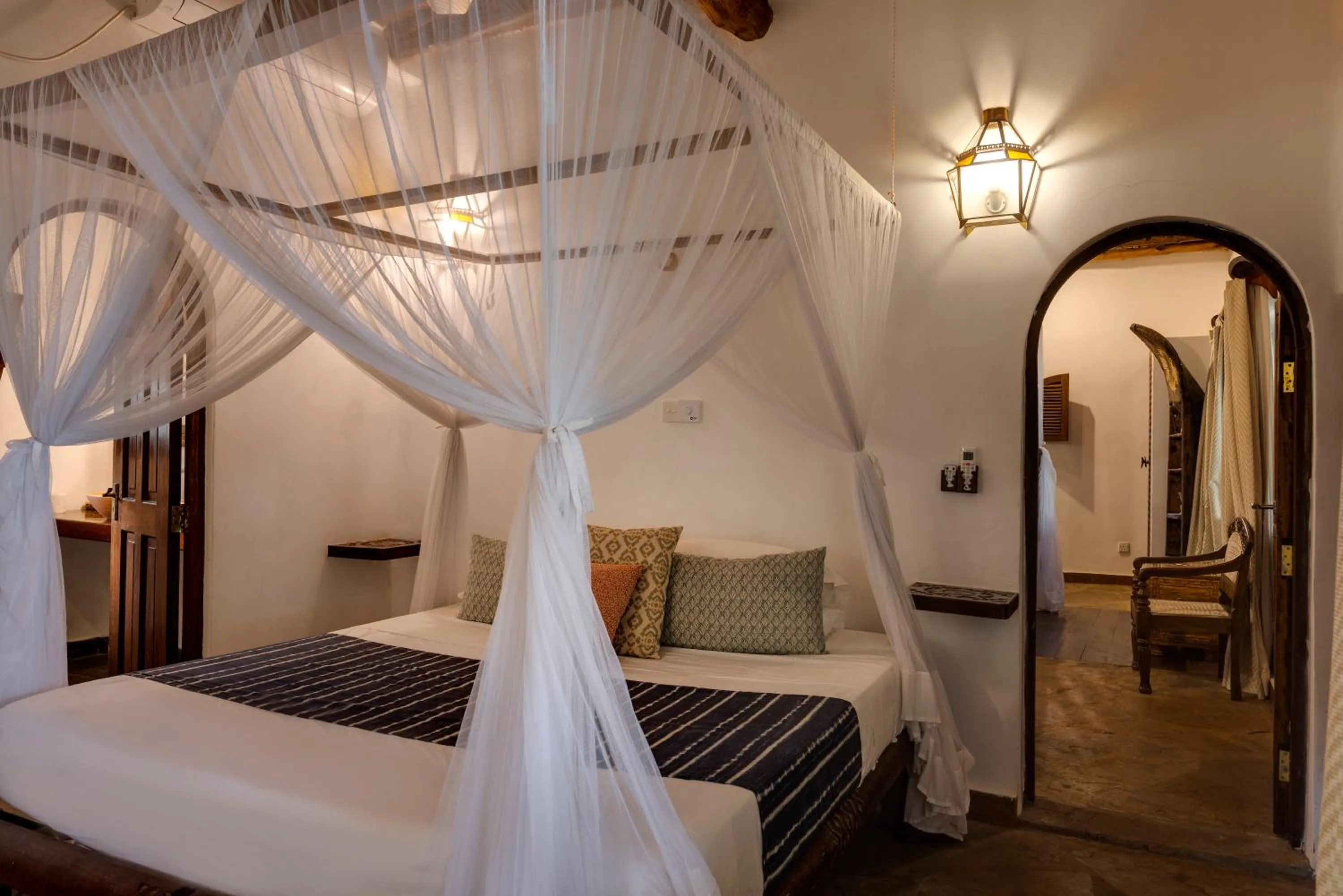 Bed in Waterlovers Beach Resort