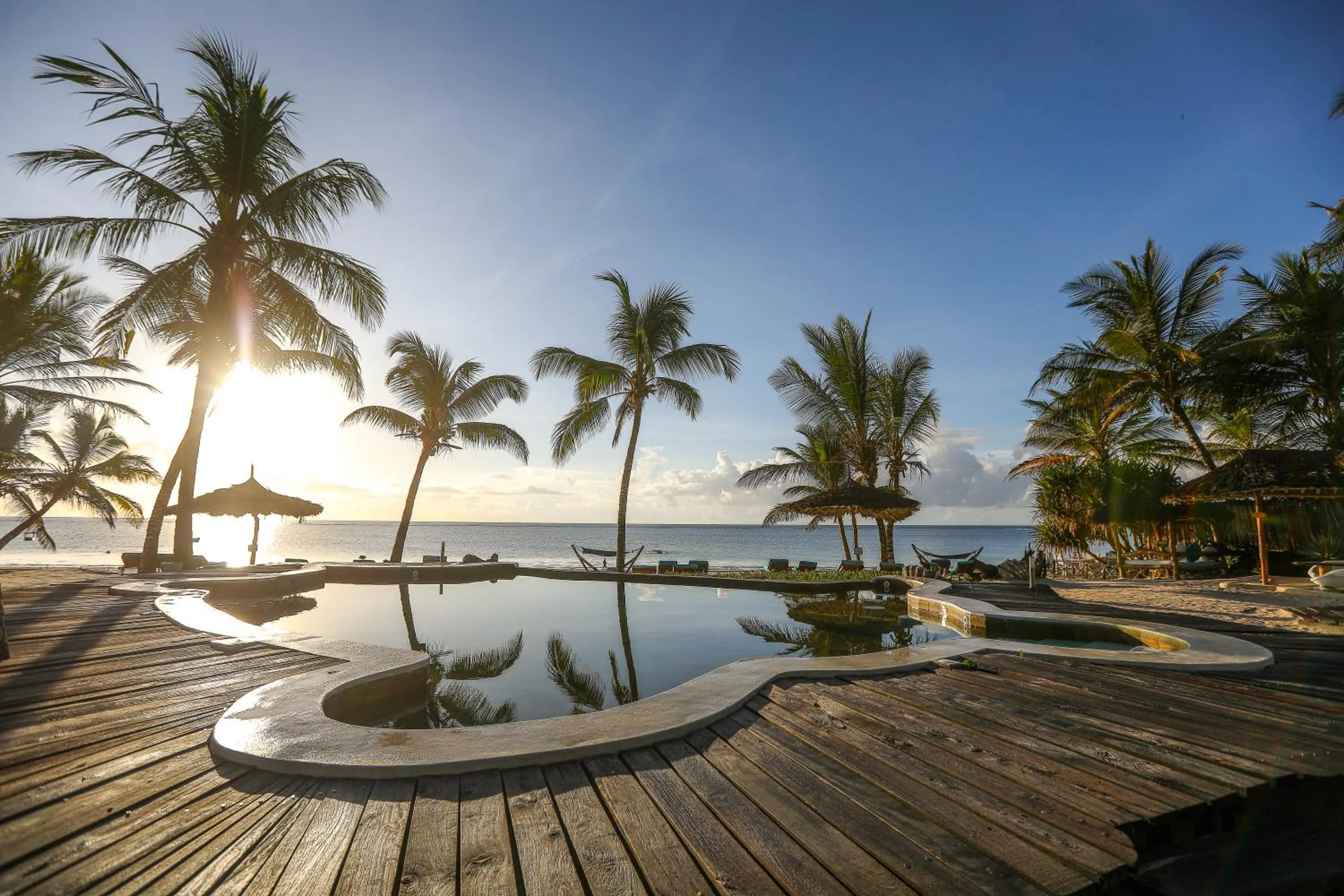 Pool view in Waterlovers Beach Resort