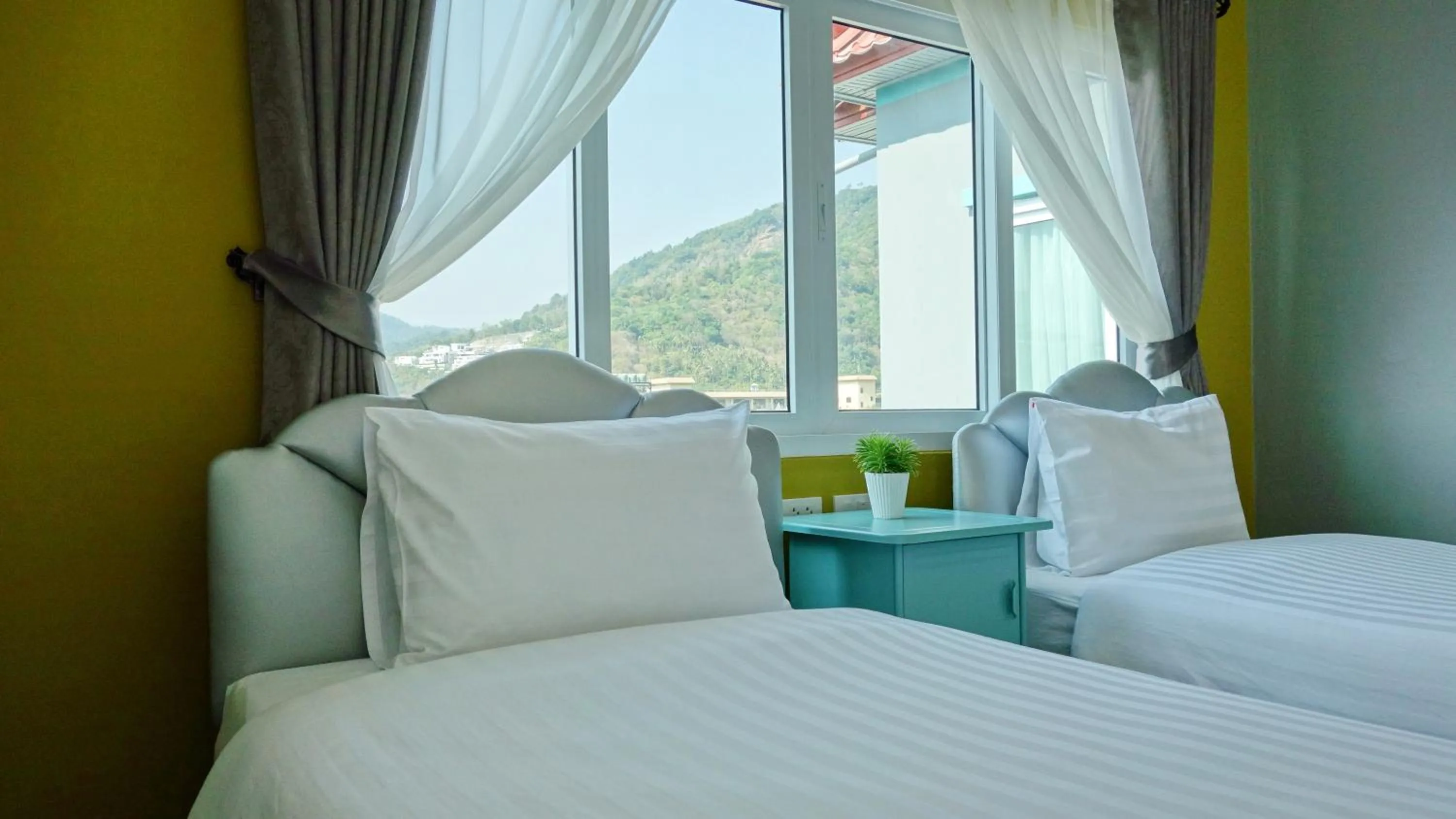 View (from property/room), Bed in Kata Bai D - SHA Certificate Hotel