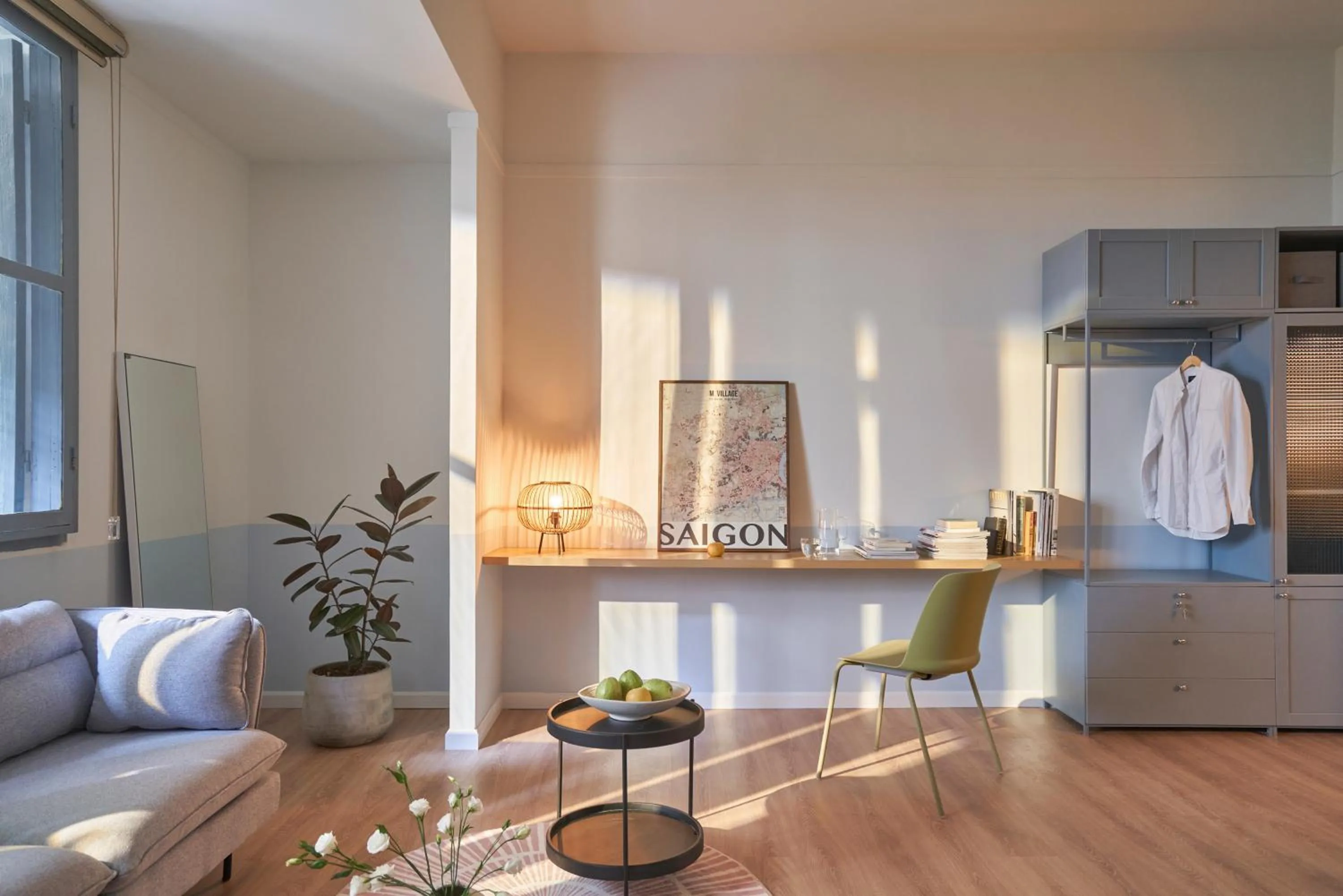 Seating area in M Village Living Lý Chính Thắng