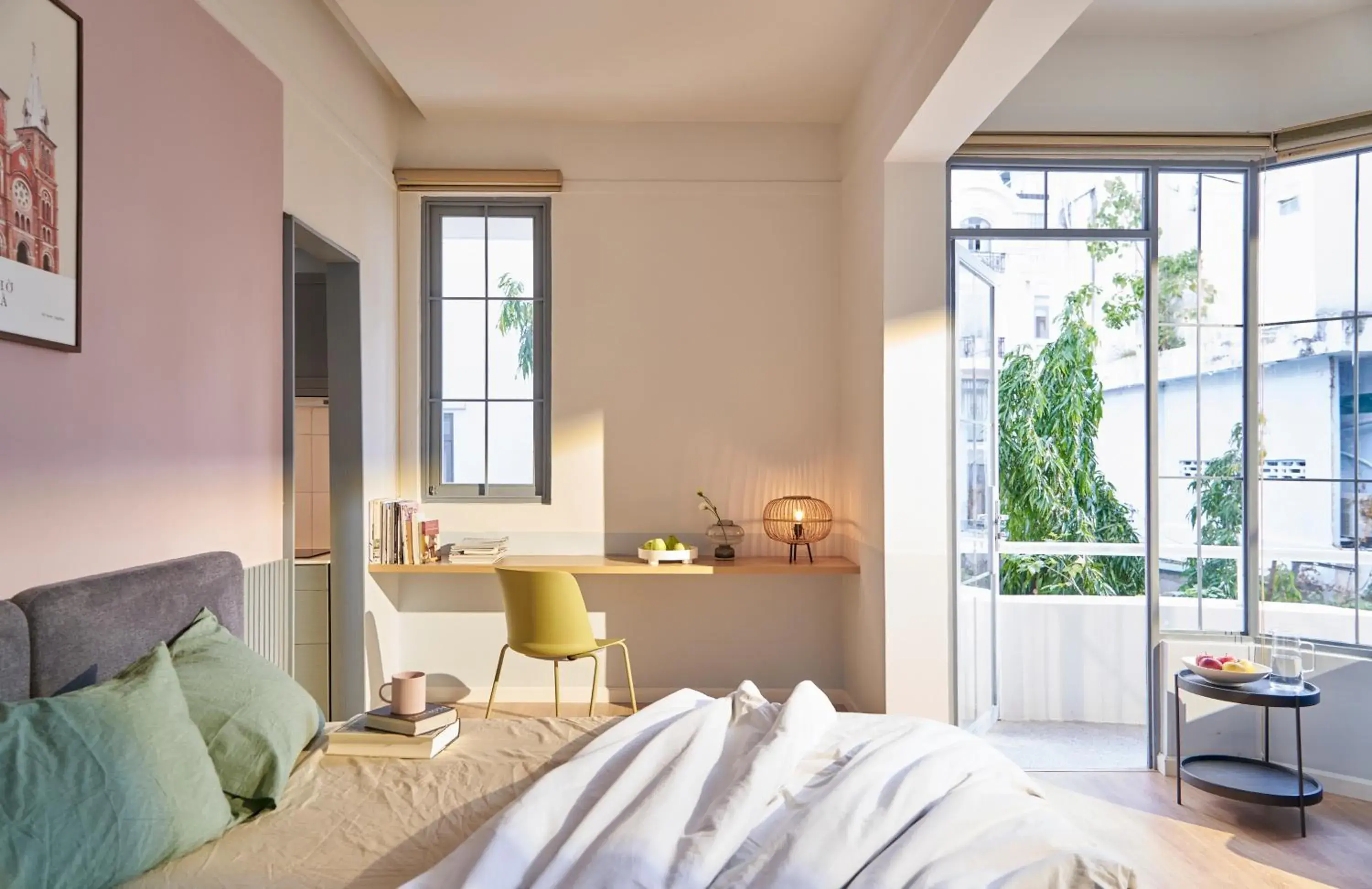 Seating area, Bed in M Village Living Lý Chính Thắng Seating area, Bed in M Village Living Lý Chính Thắng