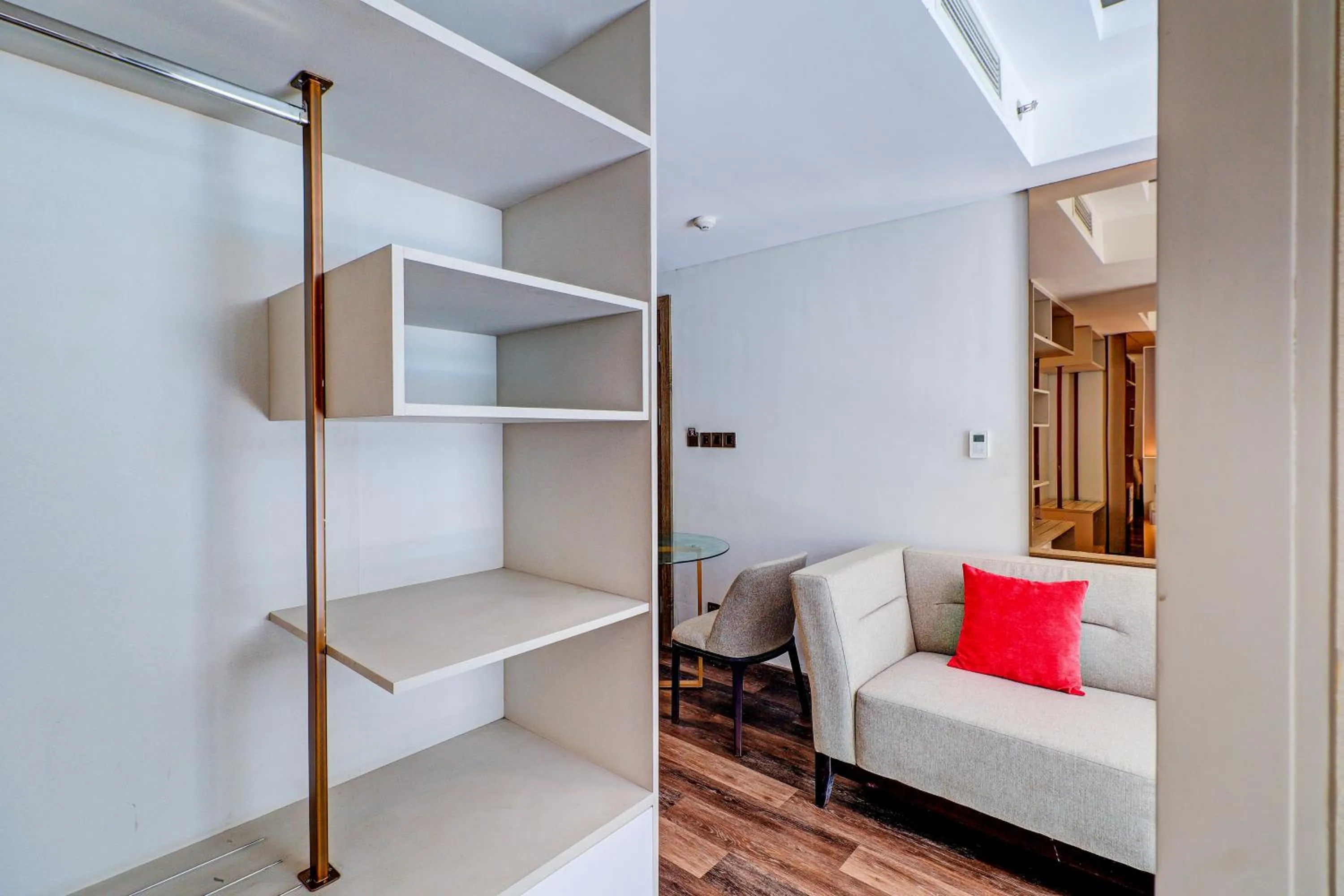 Seating area, Bed in Sunday Hotel Arshika Sunset Road