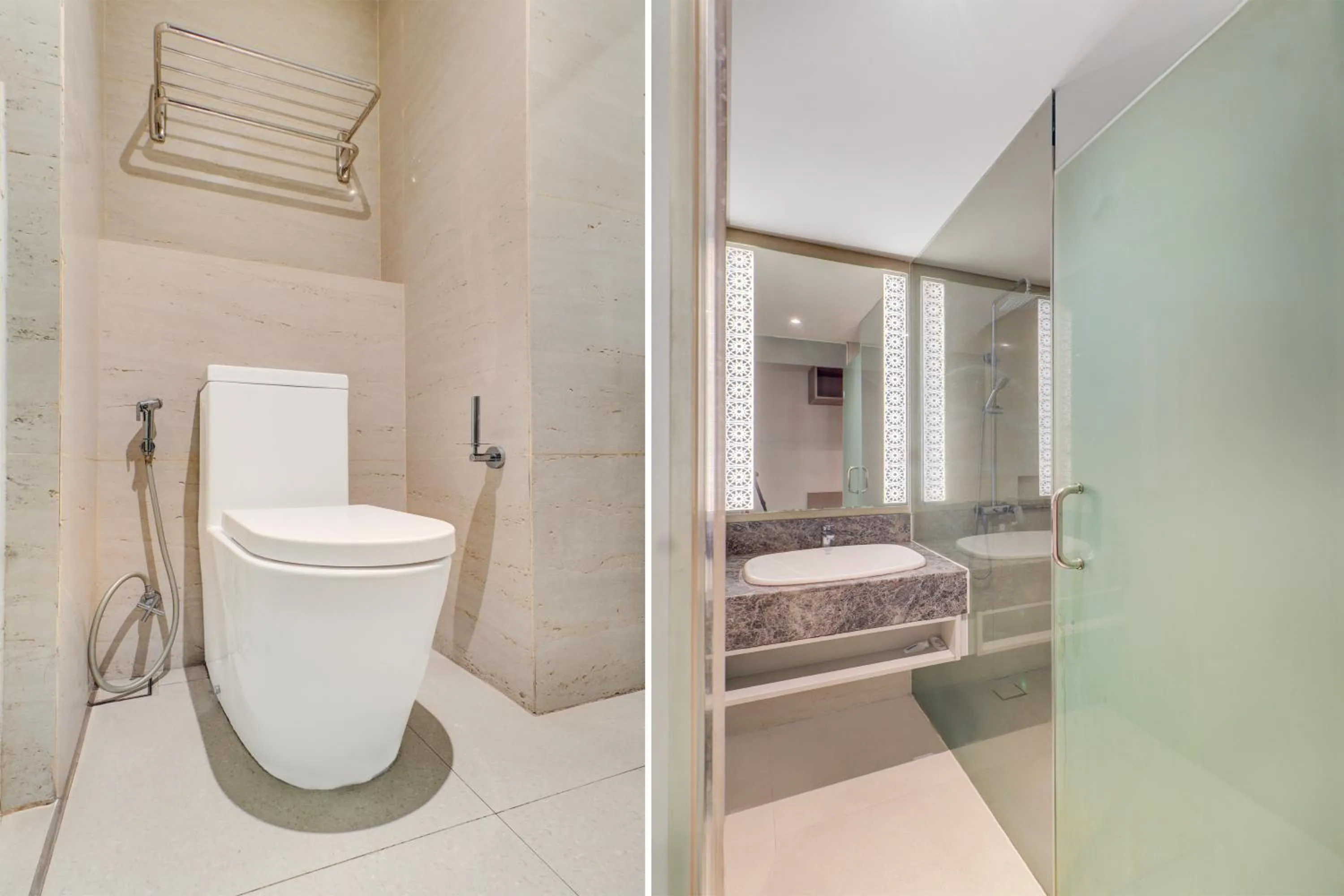 Bathroom, Bed in Sunday Hotel Arshika Sunset Road