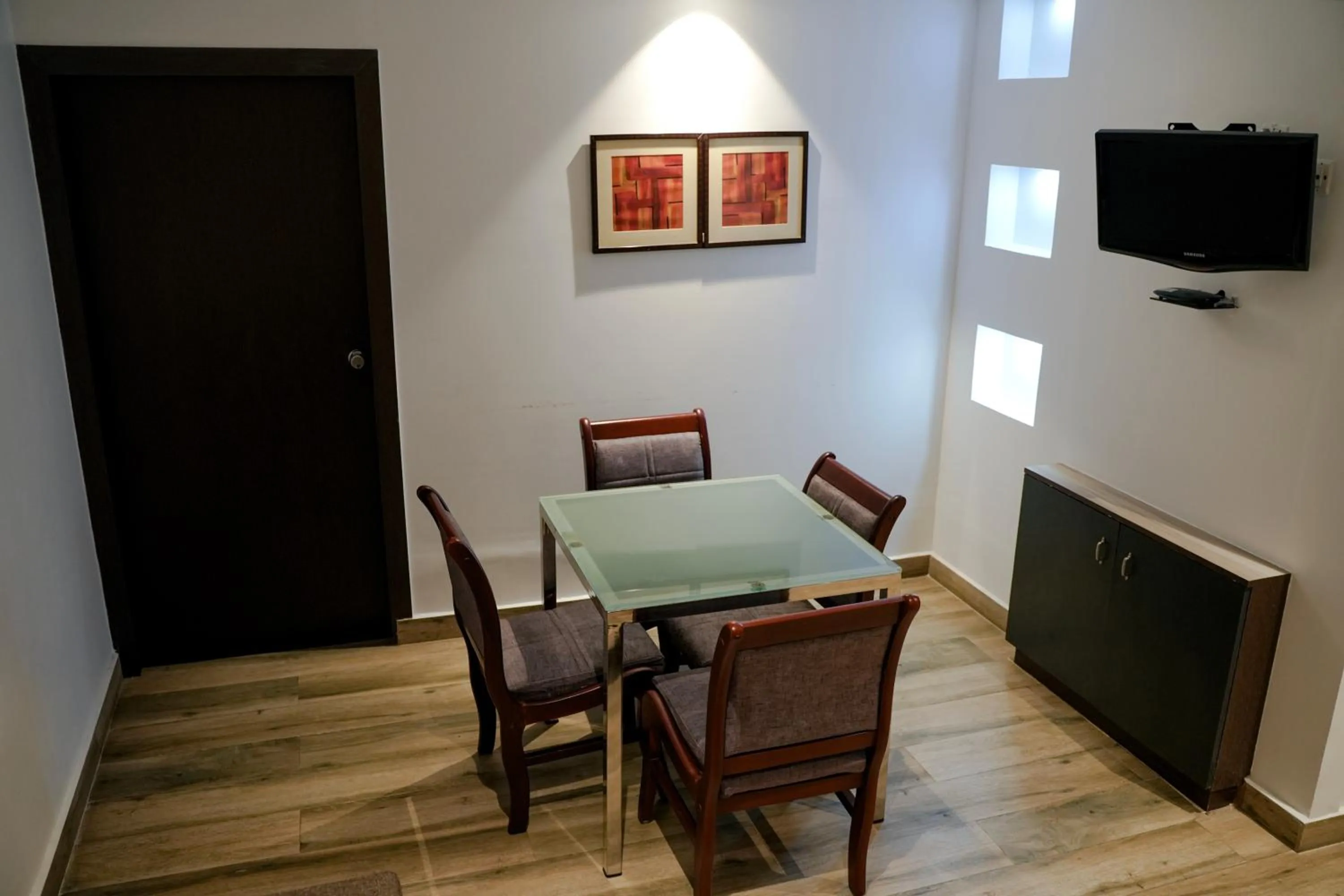 Property building, Dining Area in Hotel Palm shore