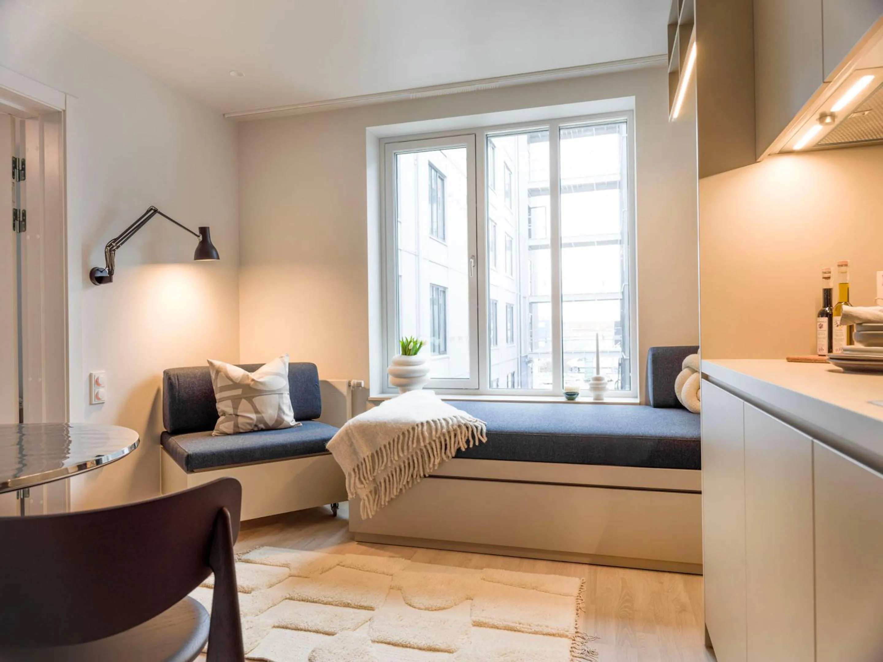 Living room, Bed in Unity Malmö - A Studio Hotel