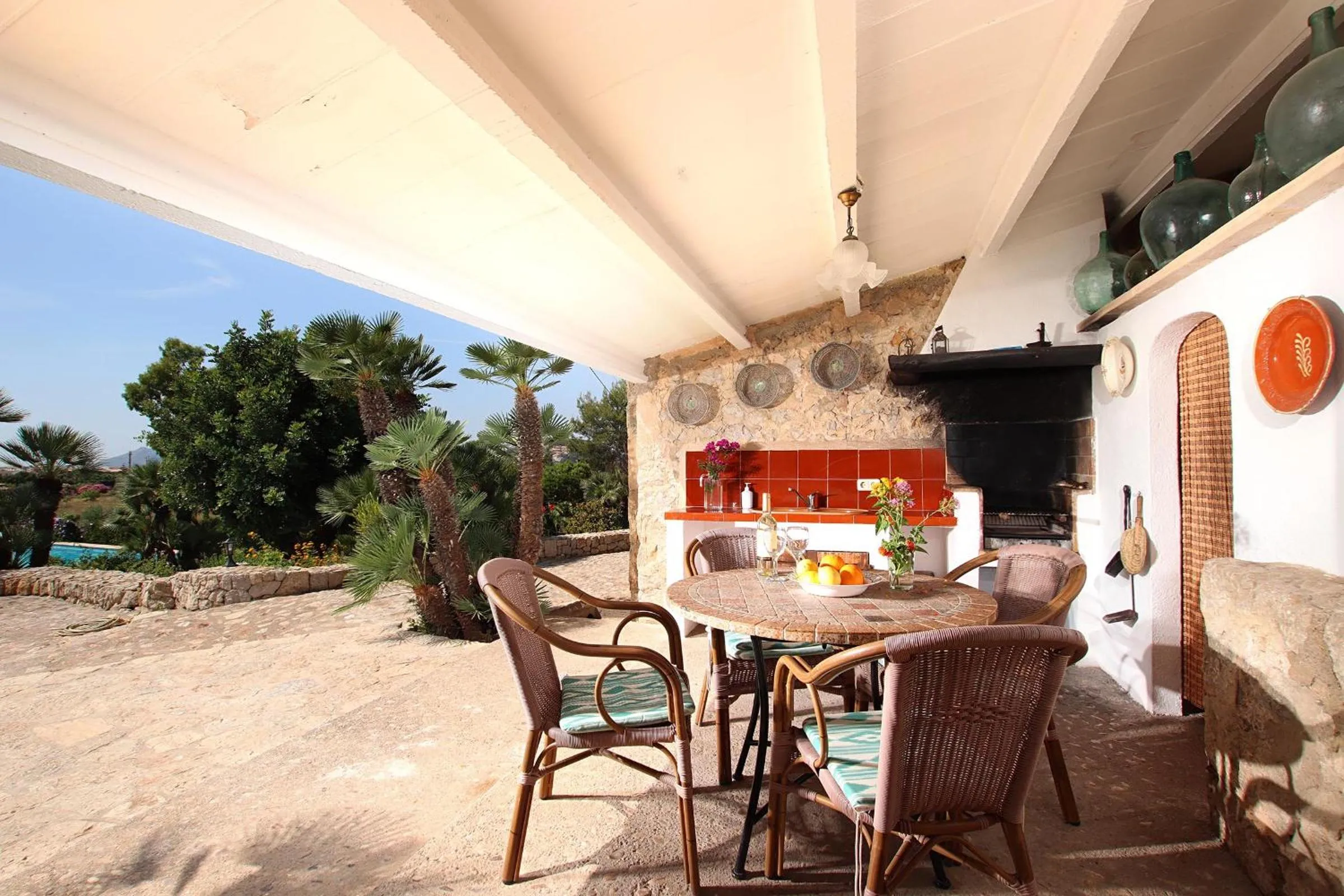 BBQ facilities in Villa Boquer Petit - Piedra