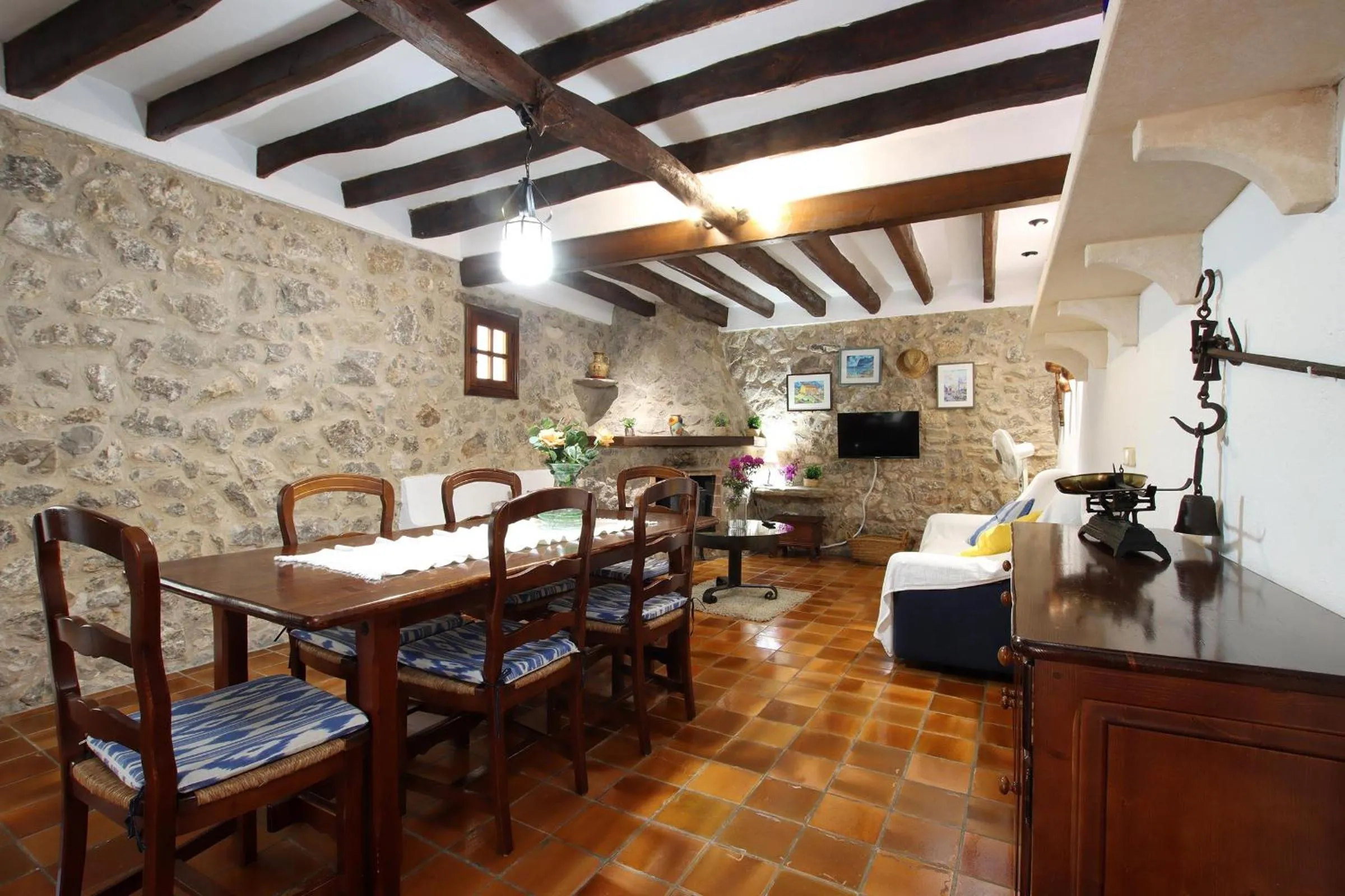 Dining area in Villa Boquer Petit - Piedra