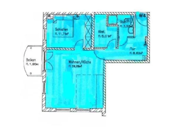 Floor plan in Haus auf der Höhe - FeWo Neuhof