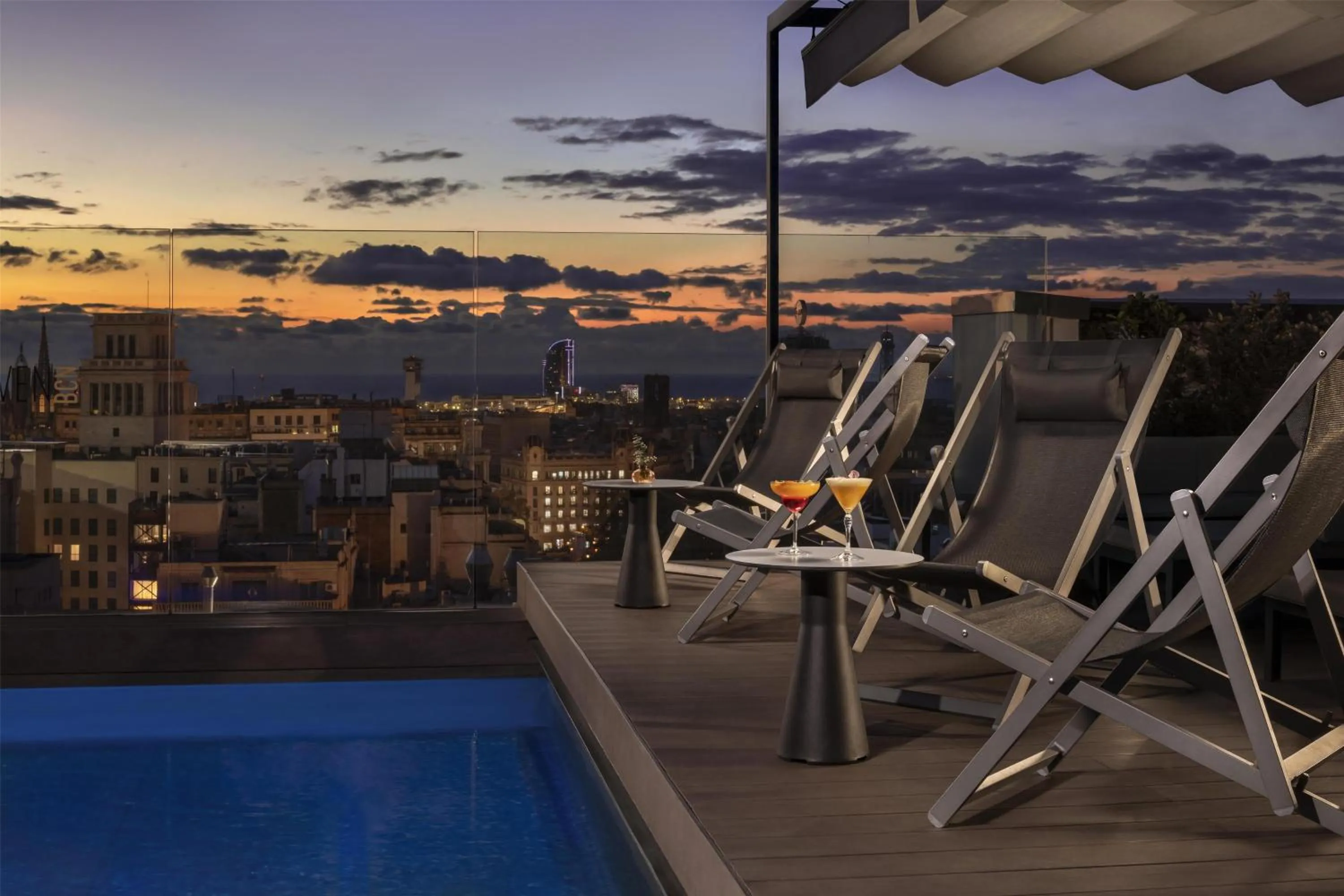 Pool view in NH Collection Barcelona Gran Hotel Calderon