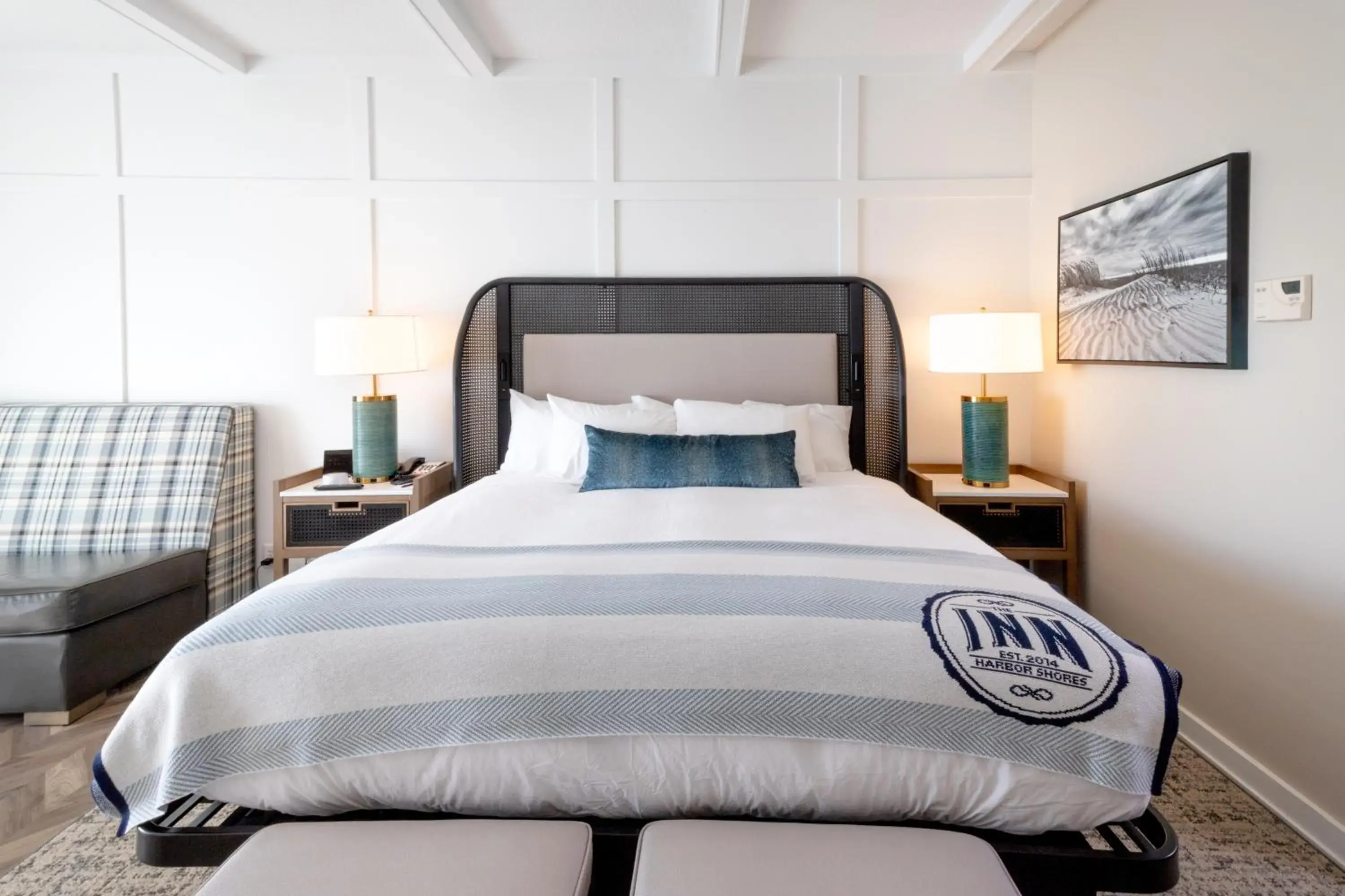 Bed in The Inn at Harbor Shores Bed in The Inn at Harbor Shores