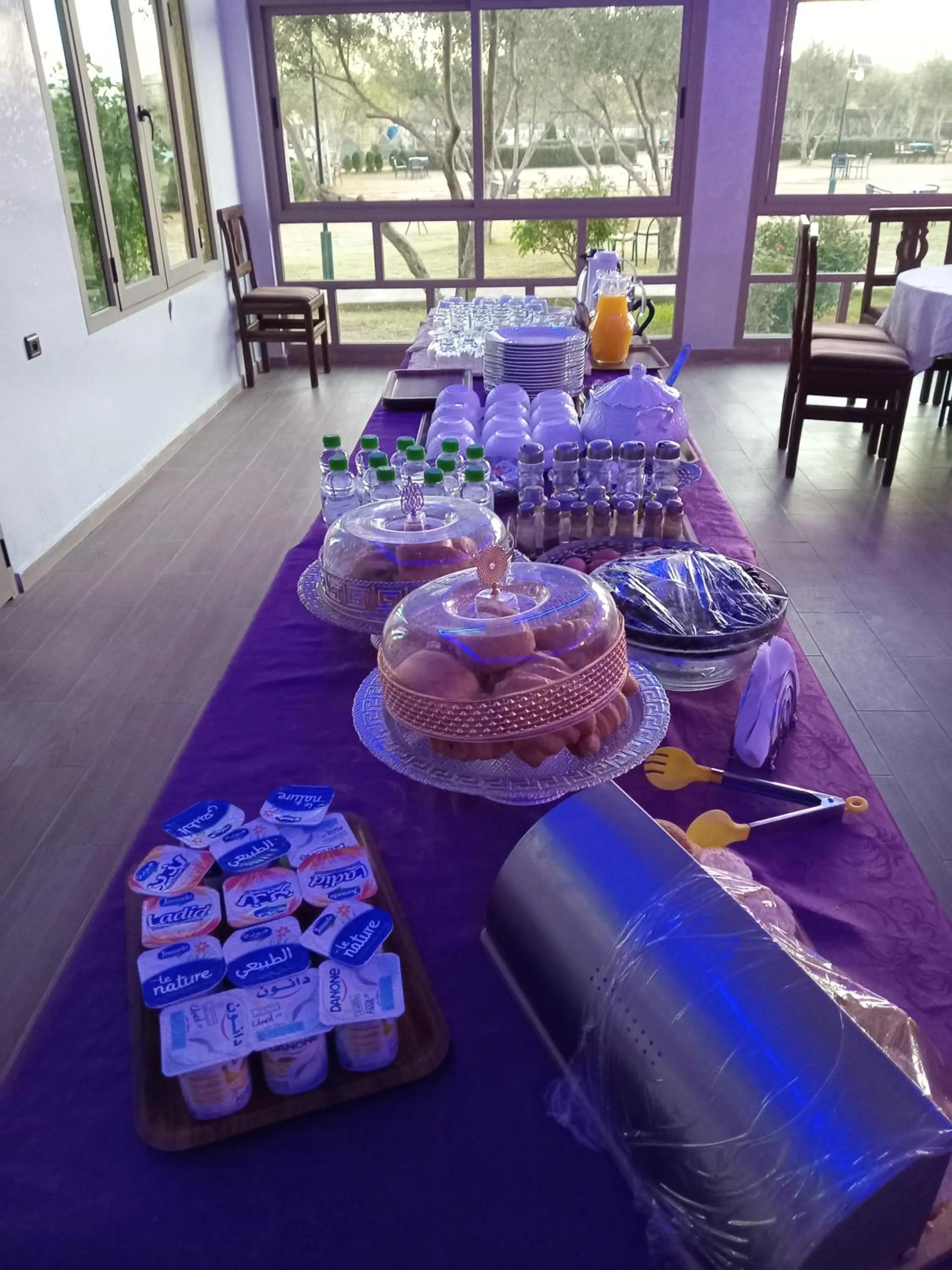 Buffet breakfast in IGHIZ INN resort